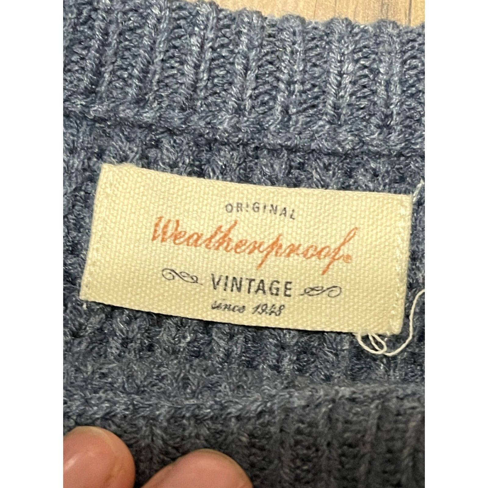 Weatherproof Weatherproof Sweater Womens Blue Pullover Crew Neck Knit Regular Size Medium Vintage No Size M / US 6-8 / IT 42-44 - 7 Thumbnail