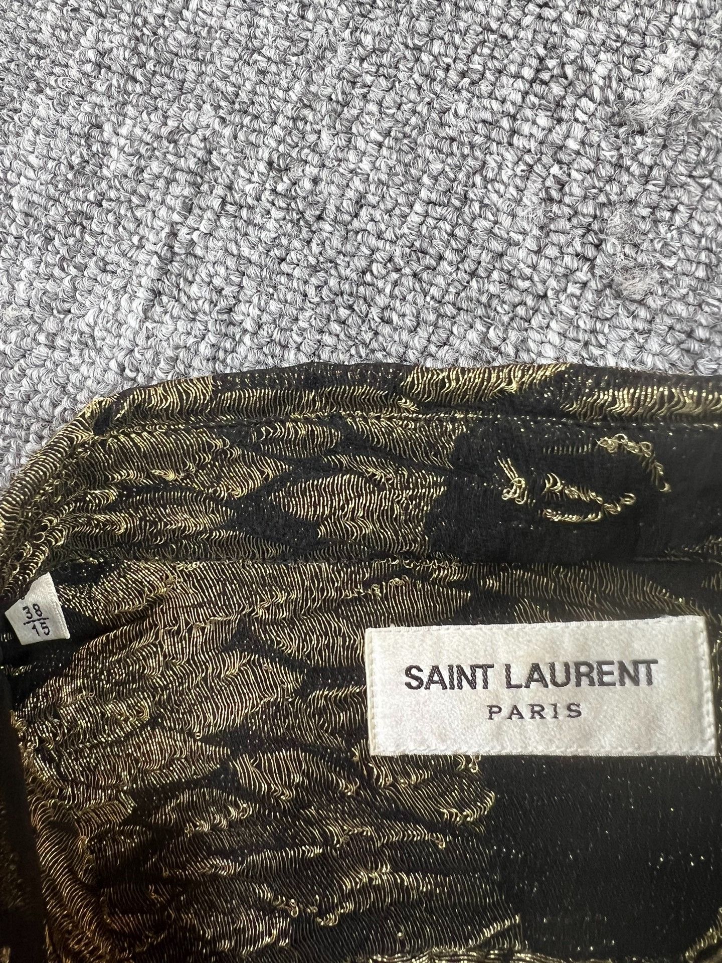 Saint Laurent Paris Saint laurent size 38 Black Gold Sunflower Shirt 2501-Nexta Size US S / EU 44-46 / 1 - 3 Thumbnail