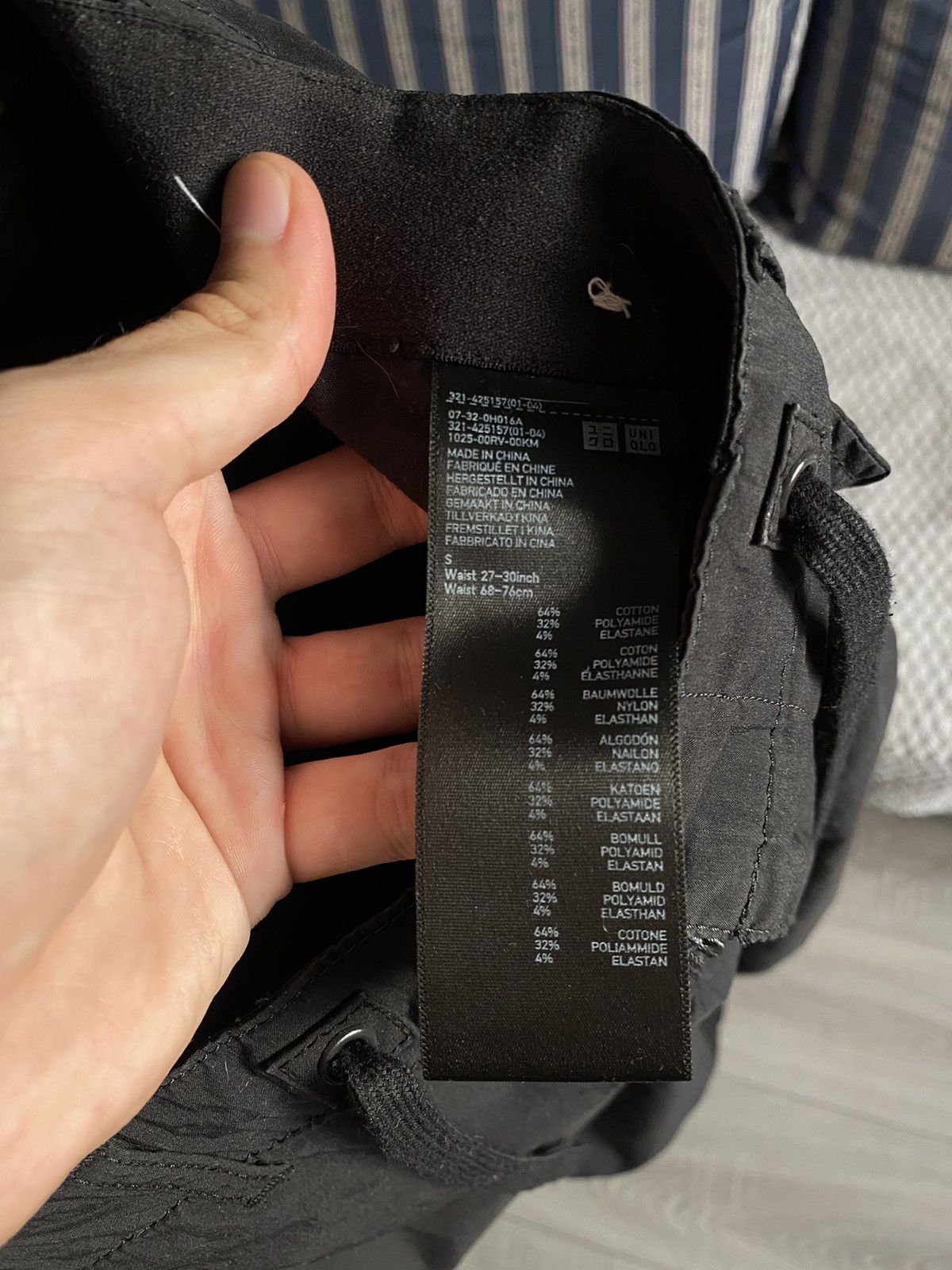 Uniqlo Cargo military black pants regular Size US 30 / EU 46 - 6 Thumbnail