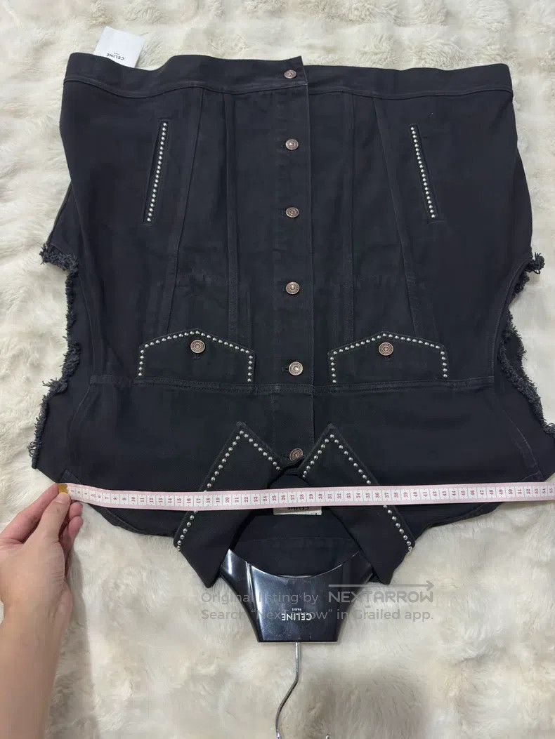 Celine CELINE Studded Heavy Duty Denim Vest Size US L / EU 52-54 / 3 - 6 Thumbnail