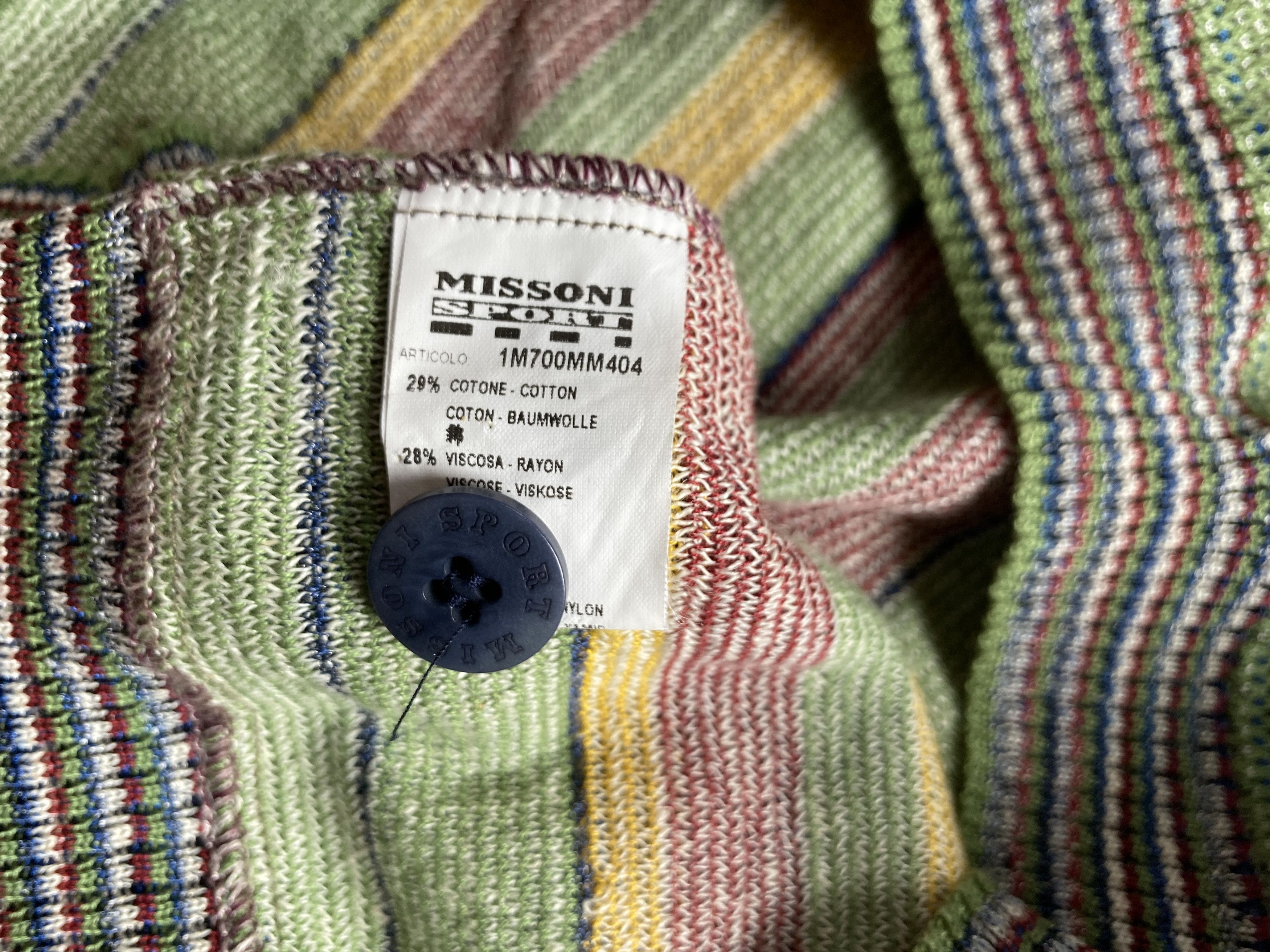 Designer × Missoni Vintage Missoni Sport knit Vest Cardigan Size US S / EU 44-46 / 1 - 5 Thumbnail