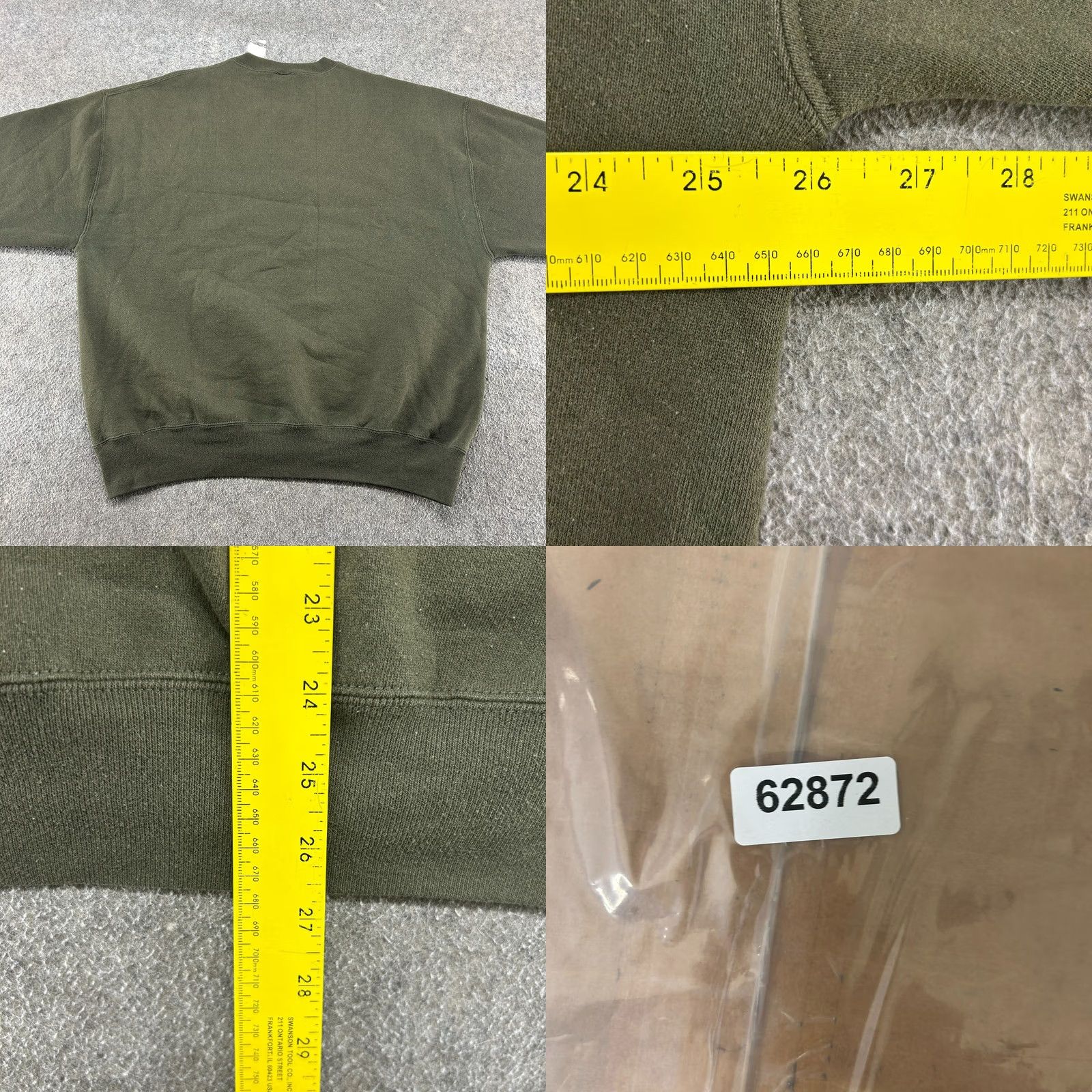 Russell Athletic VINTAGE Russell Athletic Sweatshirt Mens 2XL Green Pullover Crew Neck Cotton Fleece Logo 90s Sweatshirt Mens Size US XXL / EU 58 / 5 - 8 Thumbnail