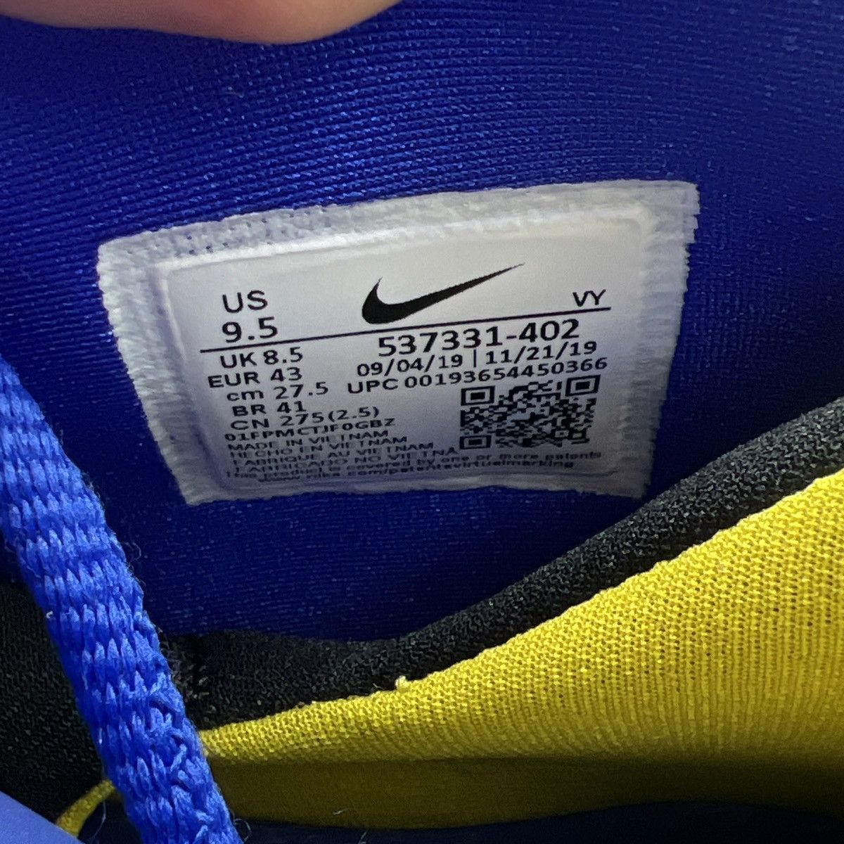 Nike Air Penny 5 blue chips Size US 9.5 / EU 42-43 - 9 Thumbnail