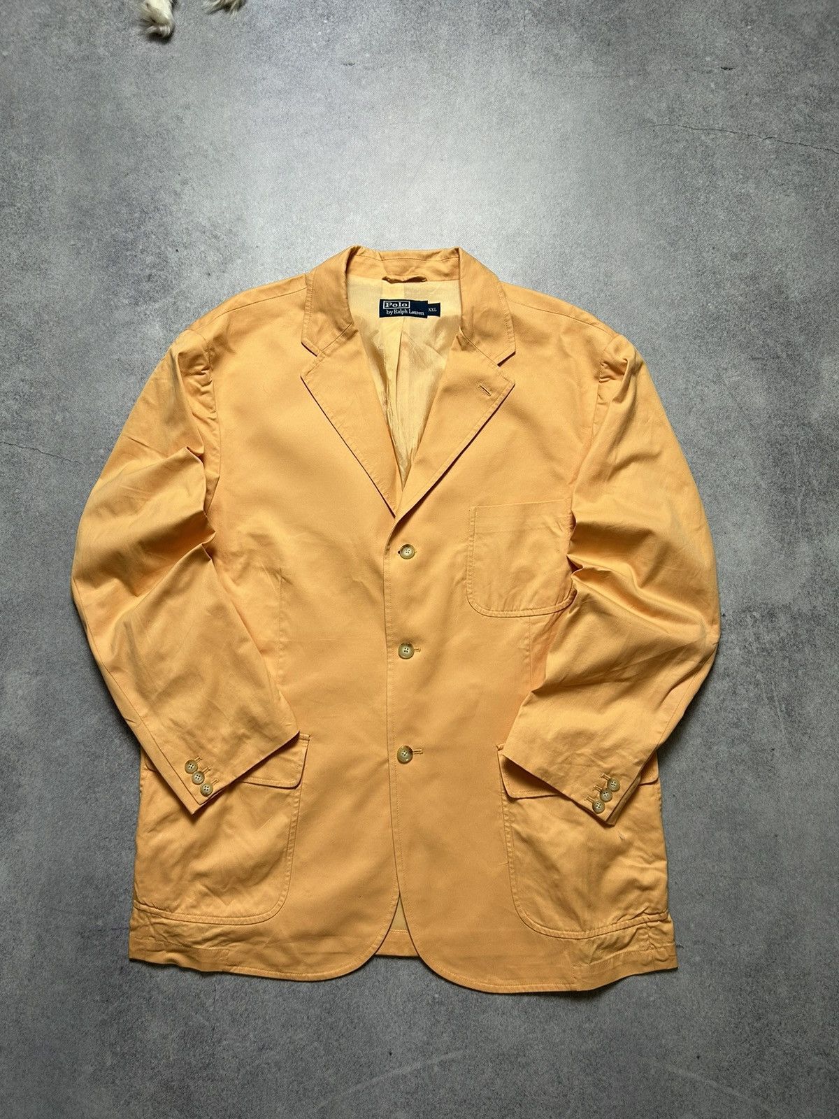 Polo Ralph Lauren × Ralph Lauren × Vintage Vintage 90s Polo Ralph Lauren 3 Button 100% Cotton Blazer Size 46R - 1 Thumbnail
