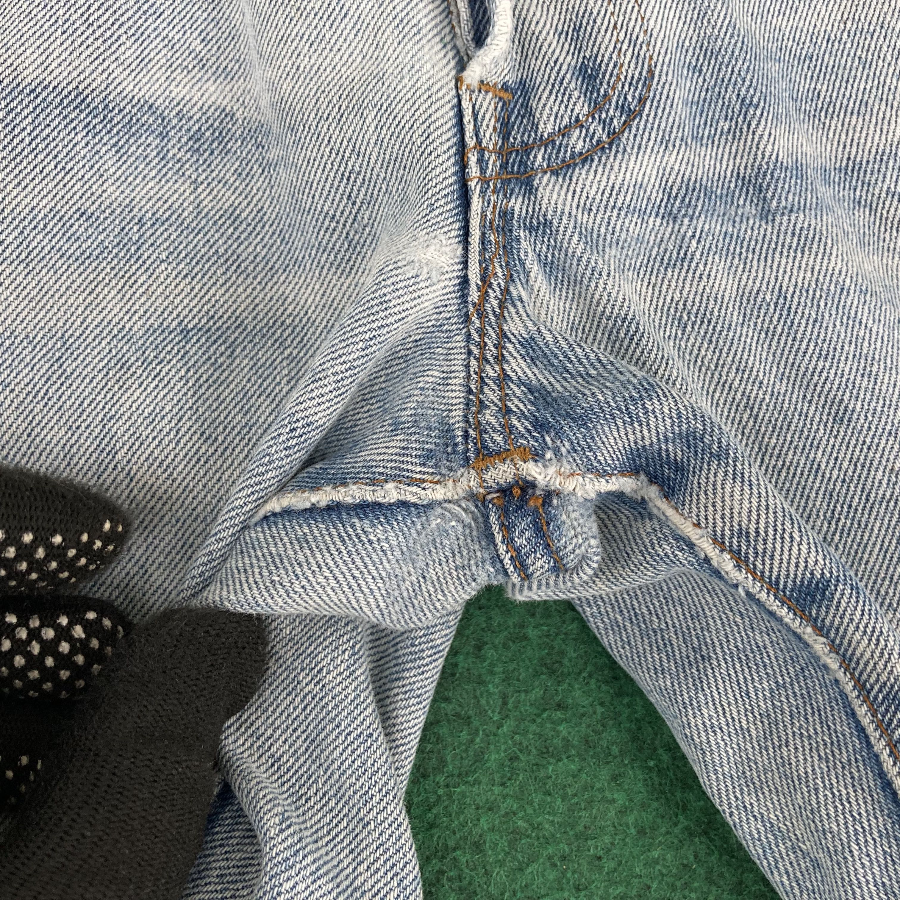 Levi's × Vintage Vtg Levis 501 Button 245 Short Redline Selvedge Jorts Jeans Size US 32 / EU 48 - 8 Thumbnail