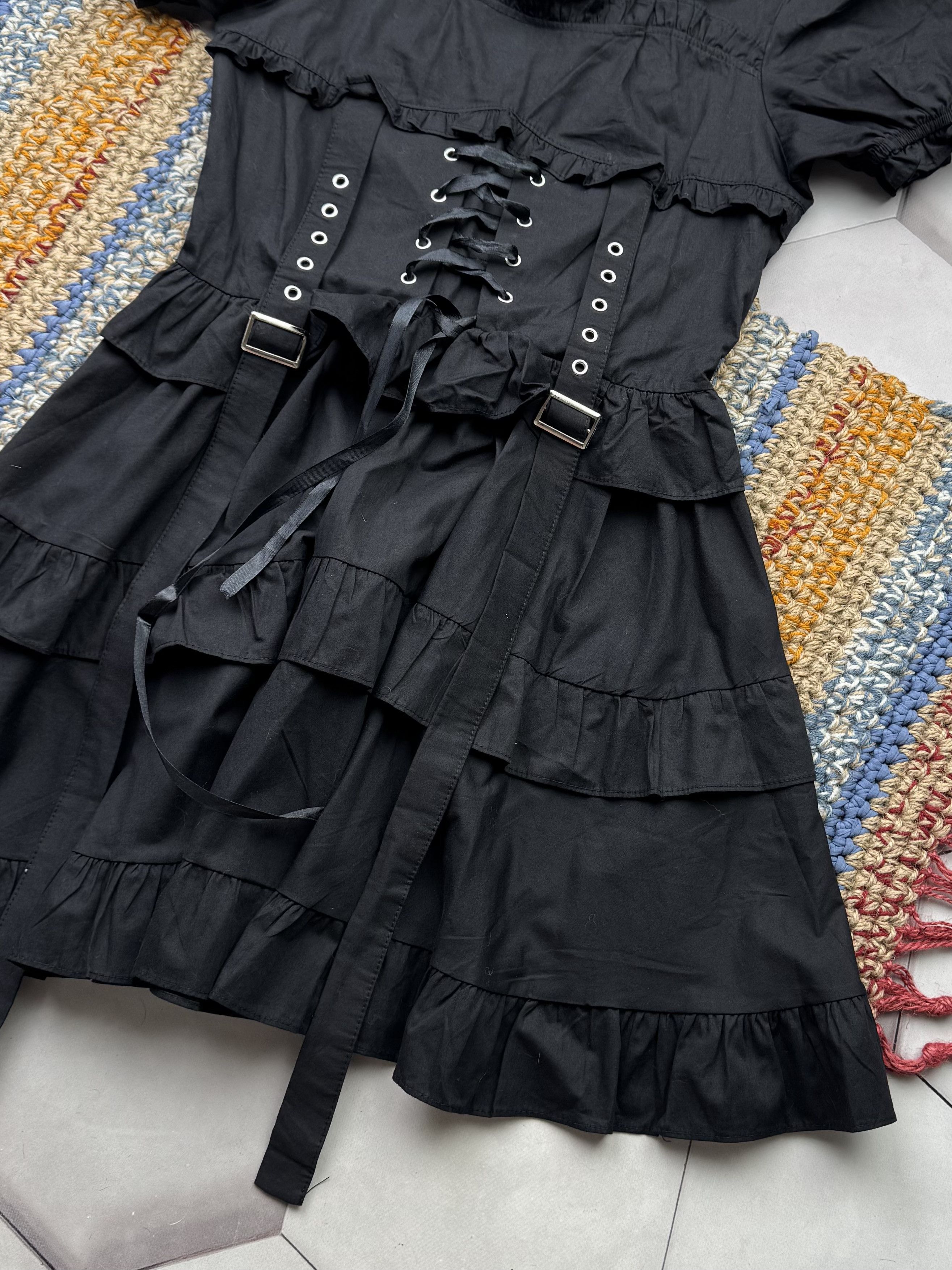 Vintage Vintage Goth Dress (E4) Size XS / US 0-2 / IT 36-38 - 4 Thumbnail
