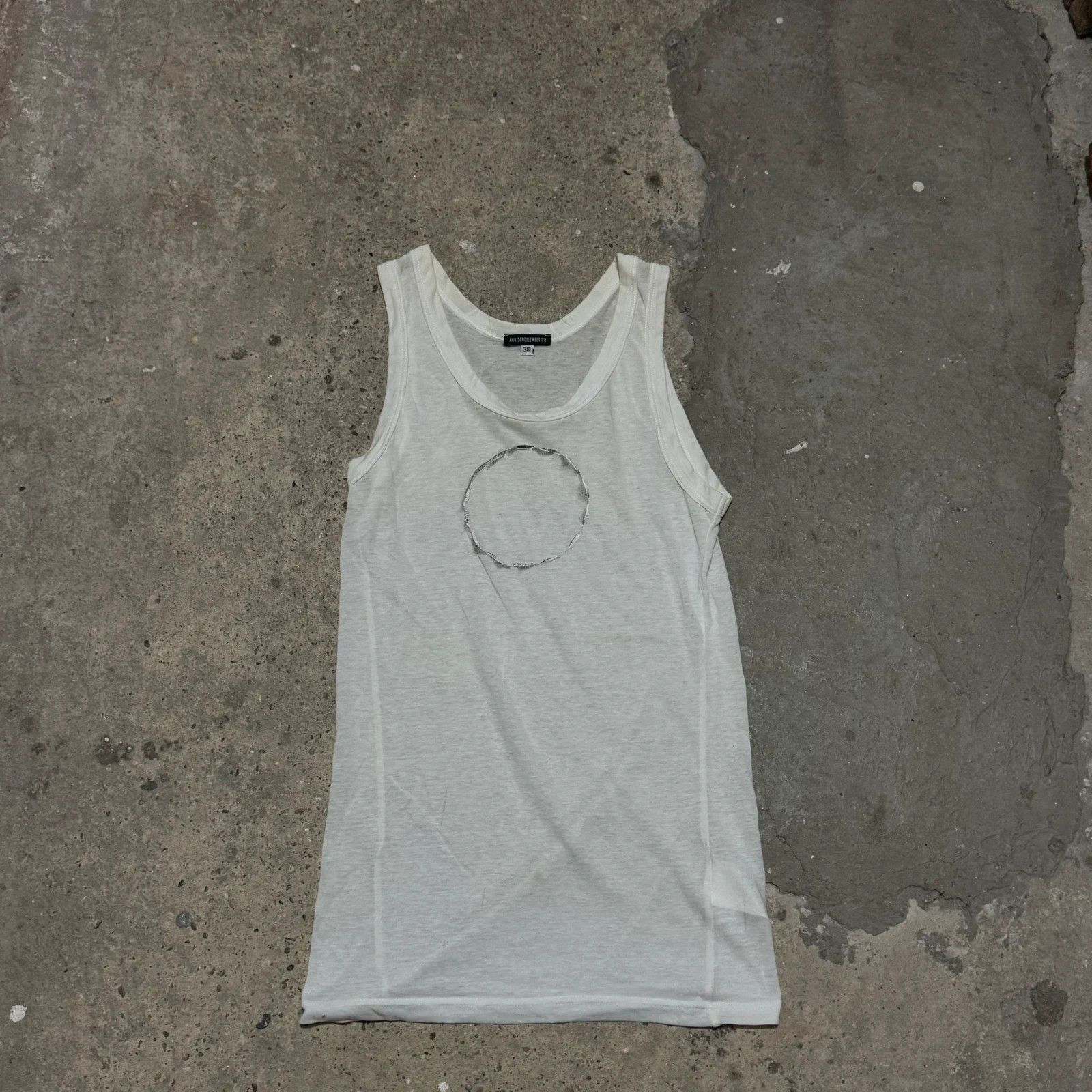 Ann Demeulemeester Ann Demeulemeester circle tank top Size S / US 4 / IT 40 - 1 Thumbnail
