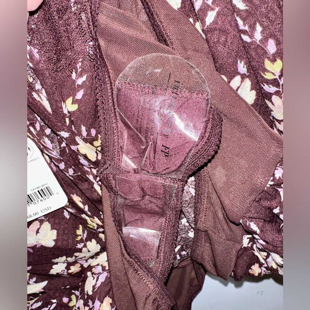 Free People NWT FREE PEOPLE x INTIMATELY FP Take It Away Bodysuit Chocol Size XL / US 12-14 / IT 48-50 - 5 Thumbnail