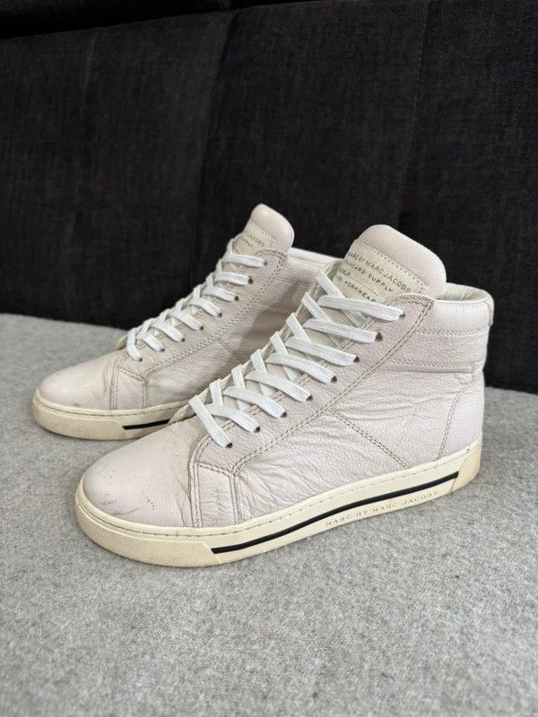 Marc by Marc Jacobs Marc by Marc Jacobs Glazed High Top Sneaker Leather size 38 Size US 8 / IT 38 - 7 Thumbnail