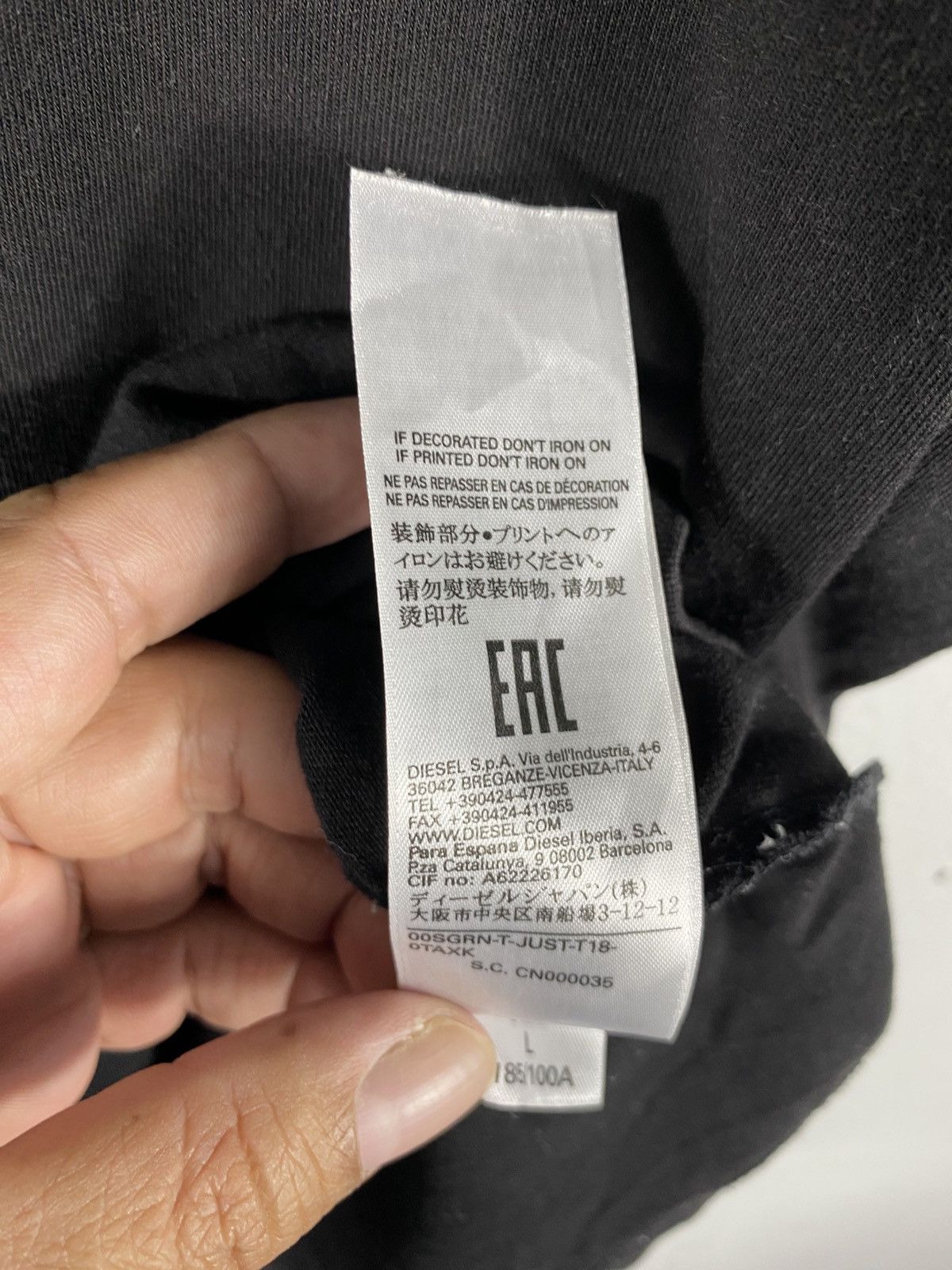 Diesel Sun Faded Diesel Patches T-Shirt Size US L / EU 52-54 / 3 - 6 Thumbnail