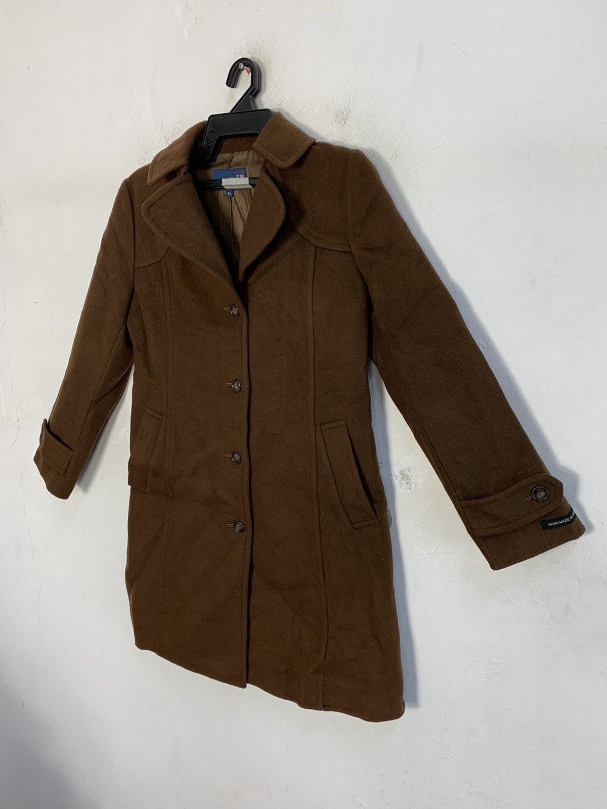 Japanese Brand 90s Padded Blue Image Subi Trench Coat Jacket Button Style Size S / US 4 / IT 40 - 4 Thumbnail
