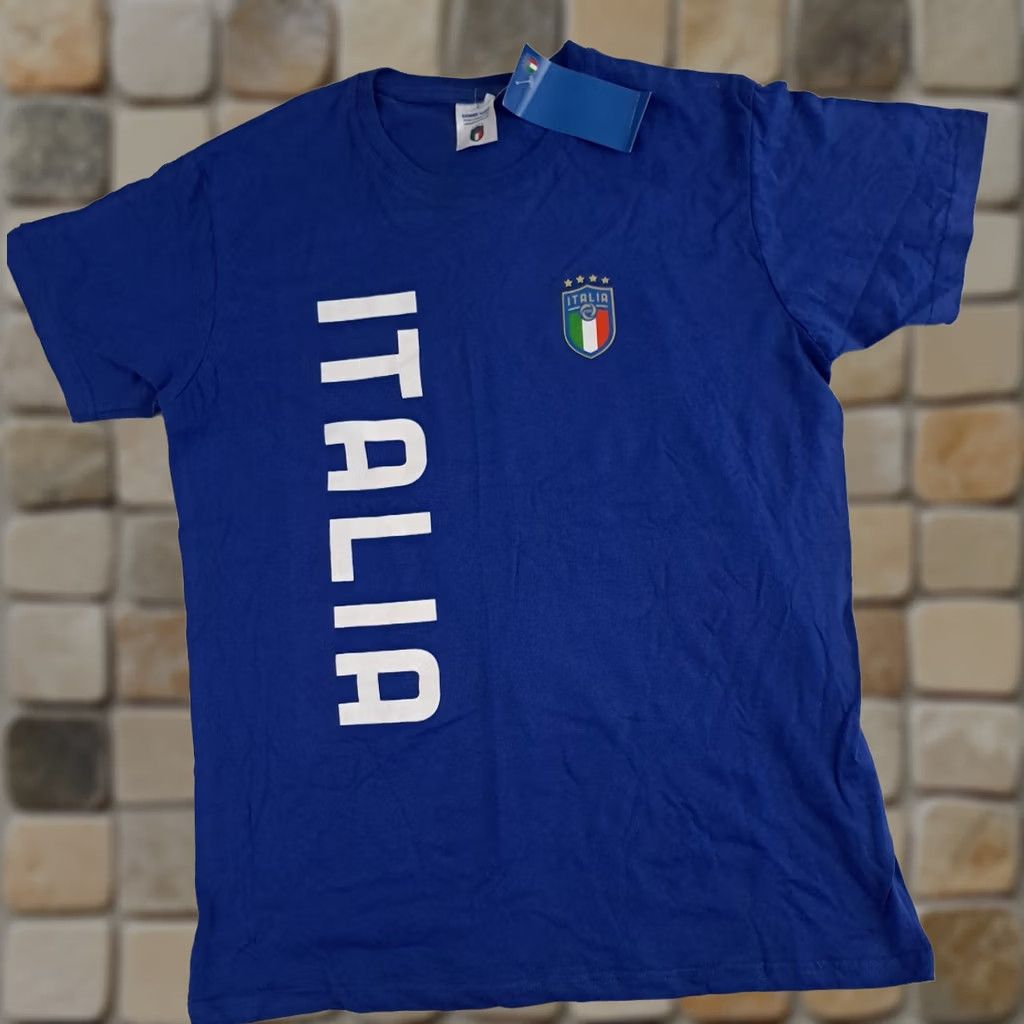 Vintage VINTAGE Italia Soccer blue printed NWT T-Shirt L Giemme Torino Unisex Adults Size L Crew Neck Short Sleeve Cotton Soccer Size US L / EU 52-54 / 3 - 1 Thumbnail