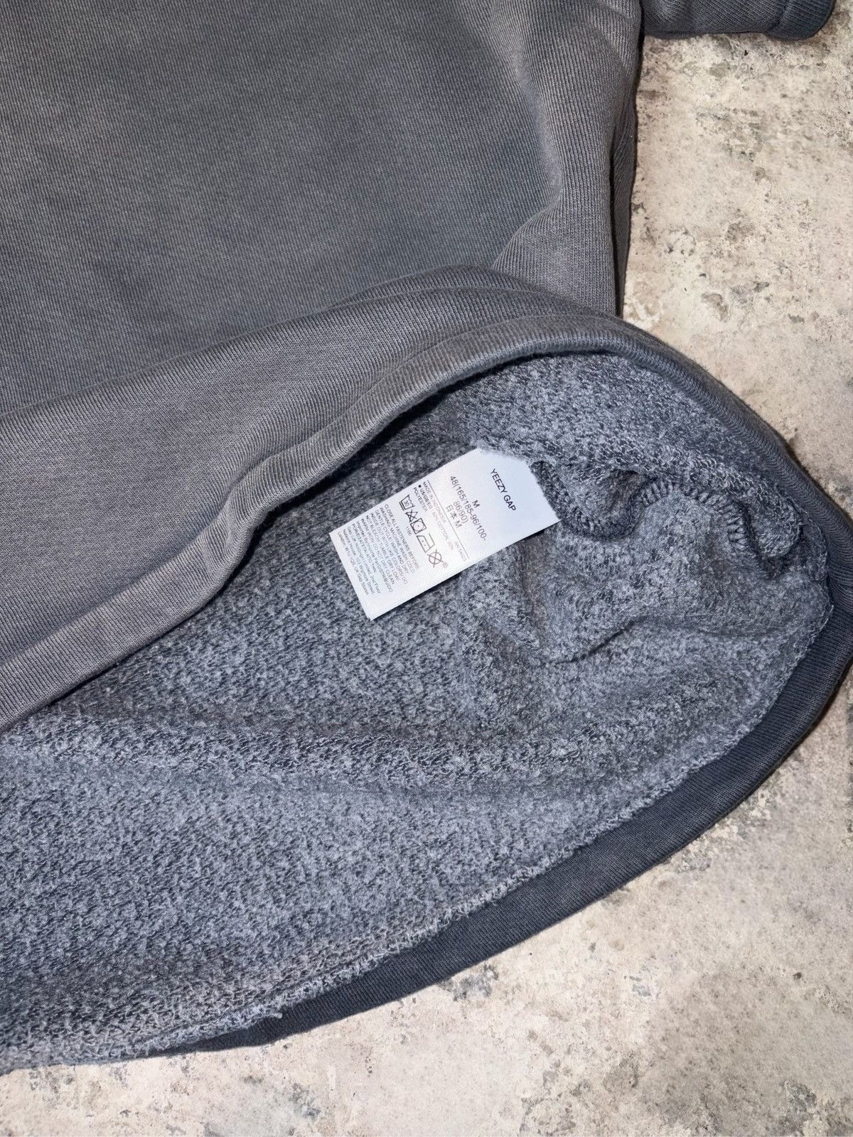 Gap × Yeezy 2022 Unreleased Yeezy GAP Fleece Gray Yoke Tee Size US L / EU 52-54 / 3 - 3 Thumbnail