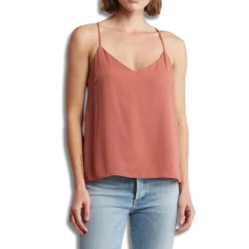 Other Lush Sleeveless Lace Top Trimmed Back Cami Burnt Orange S Size S / US 4 / IT 40 - 1 Thumbnail