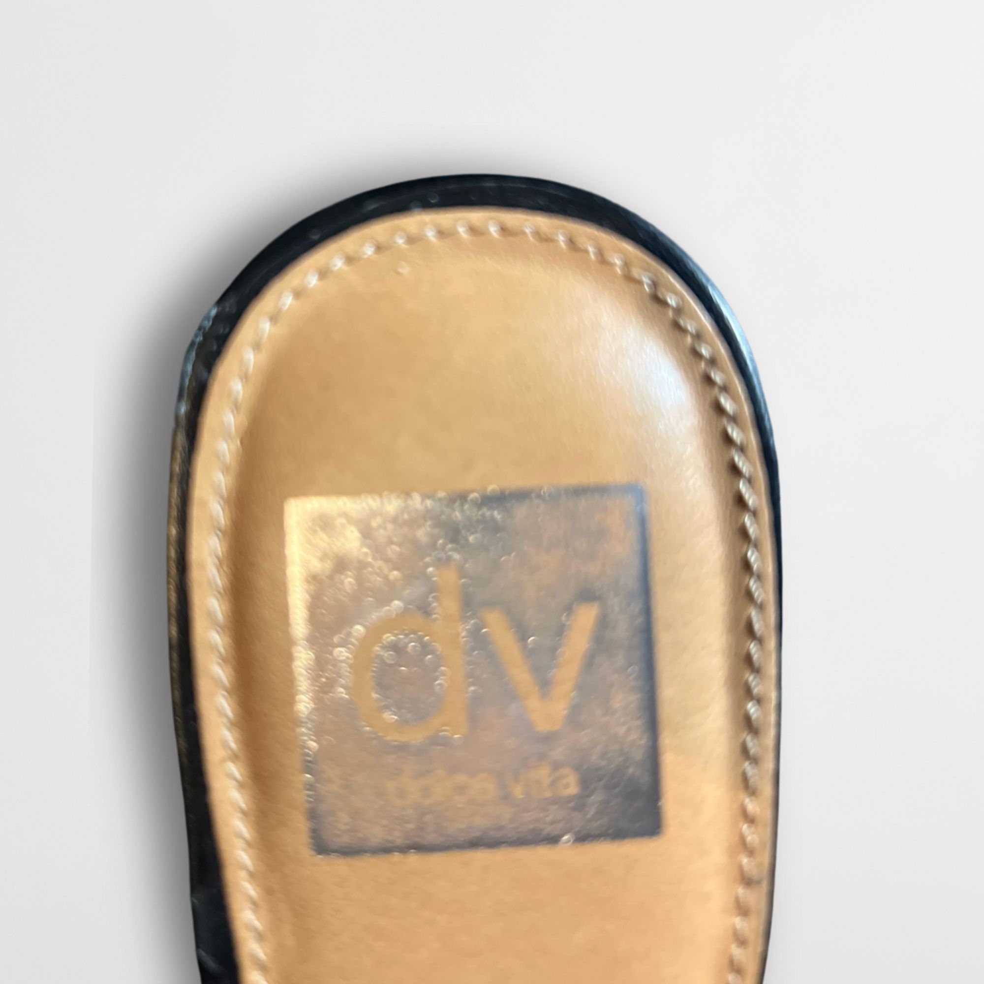 Other DV By Dolce Vita Black & Brown Buckle Slip-On Mules Size 7 Size US 7 / IT 37 - 7 Thumbnail