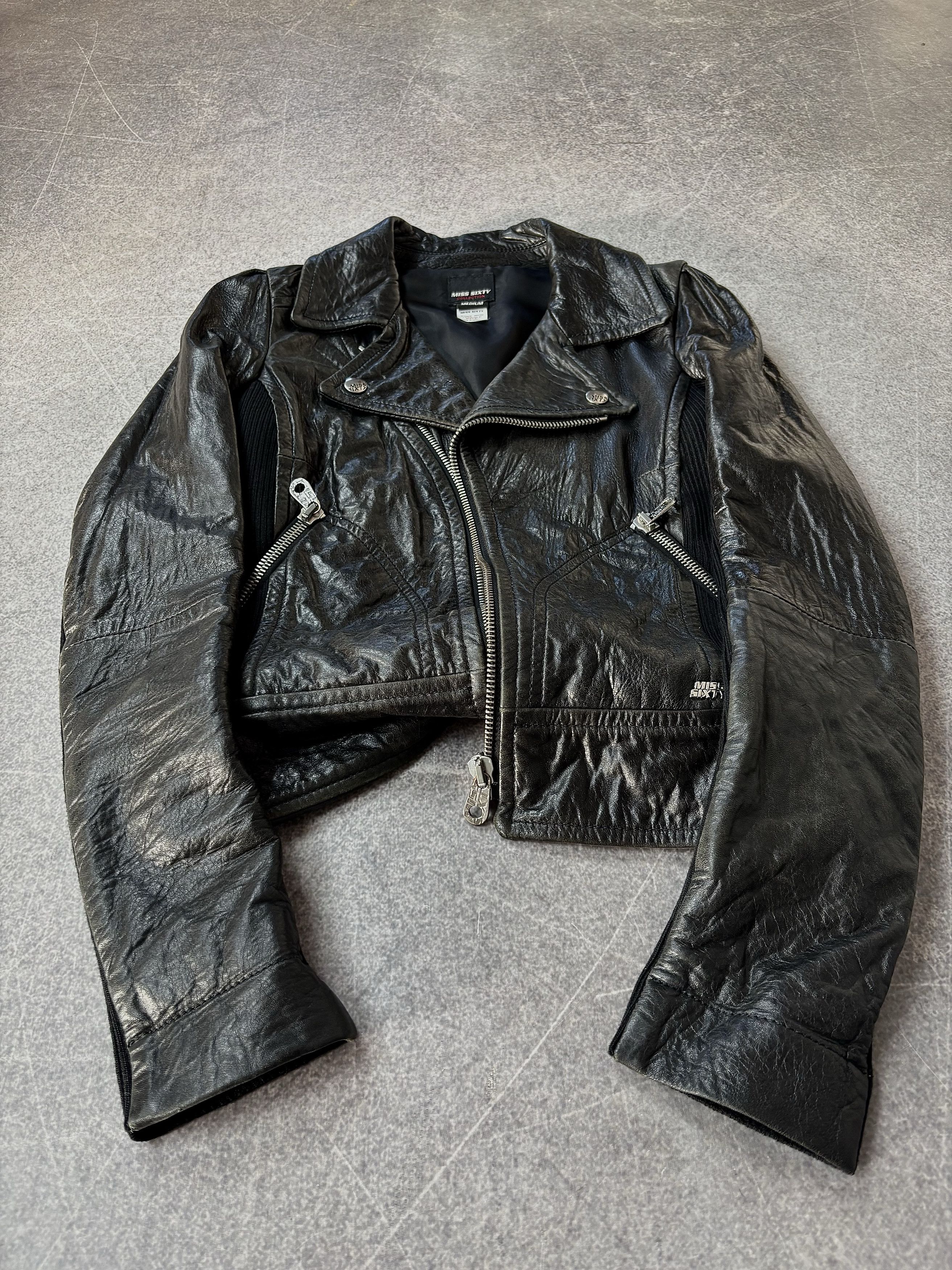Yohji Yamamoto 00s Rare Hysteric Glamour Style Miss Sixty Leather Jacket Size US S / EU 44-46 / 1 - 1 Thumbnail