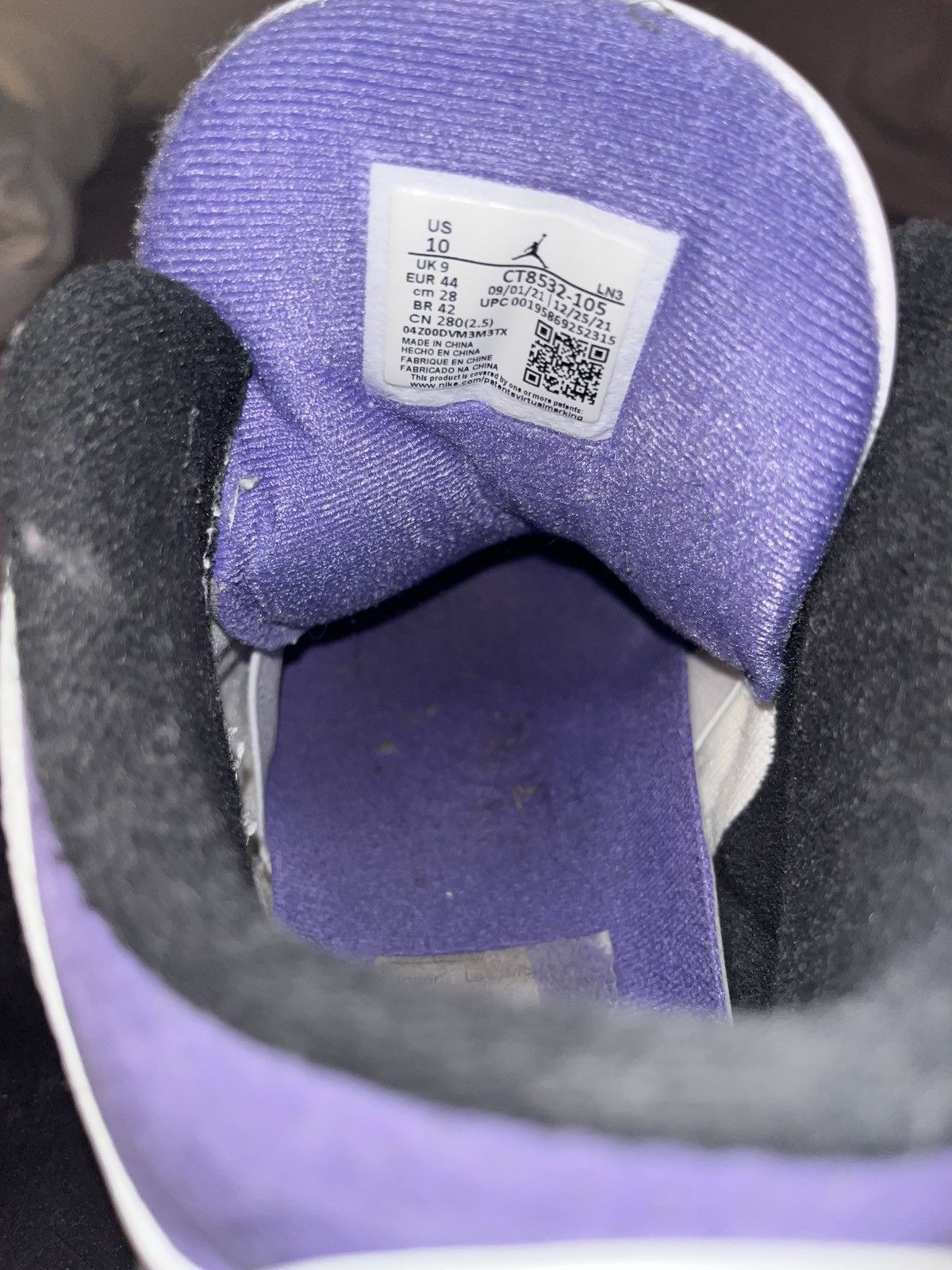 Jordan Brand × Nike Jordan 3 Dark Iris Size US 10 / EU 43 - 5 Thumbnail
