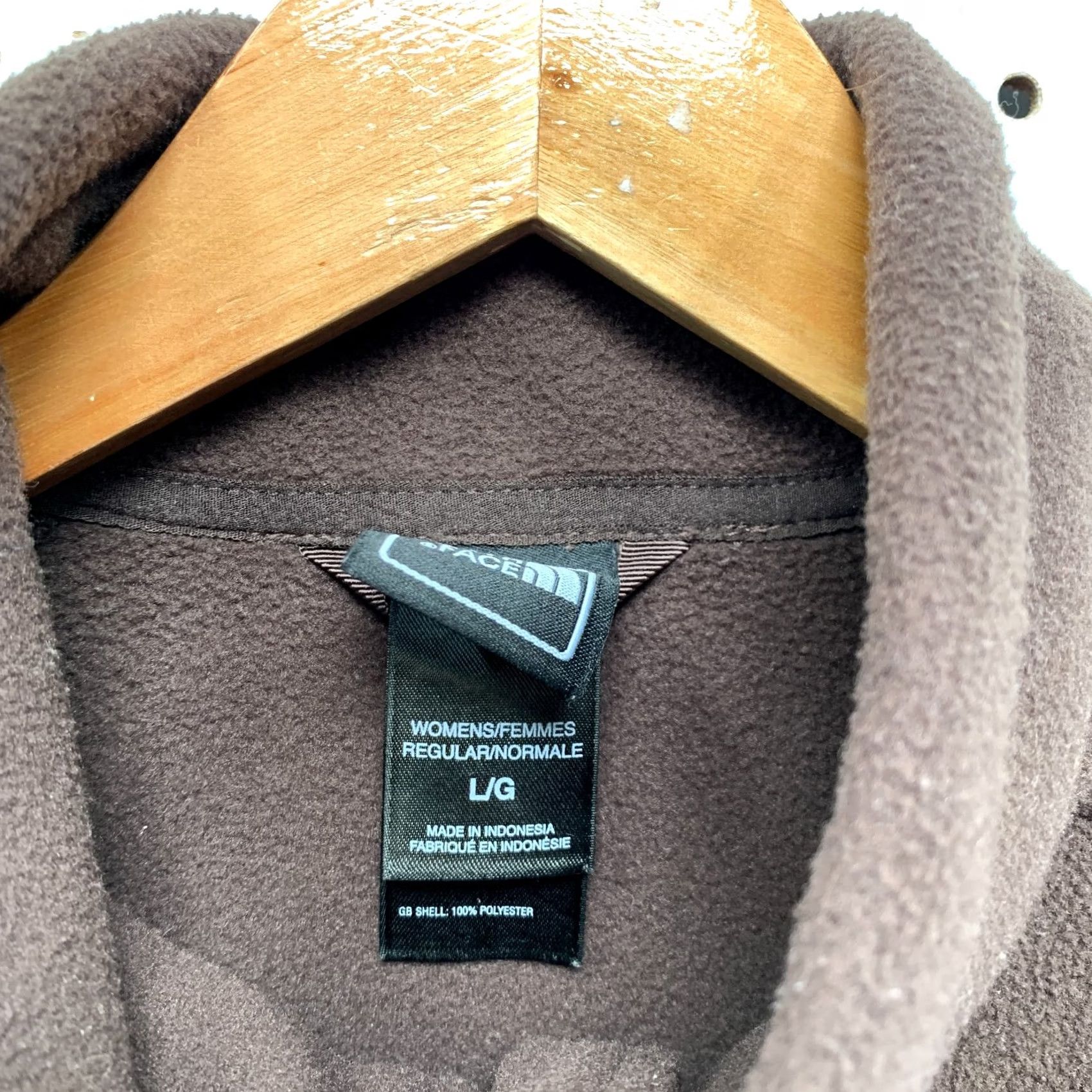 The North Face The North Face Fleece Brown Jacket Womens L Full Zip Outdoor Size L / US 10 / IT 46 - 6 Thumbnail