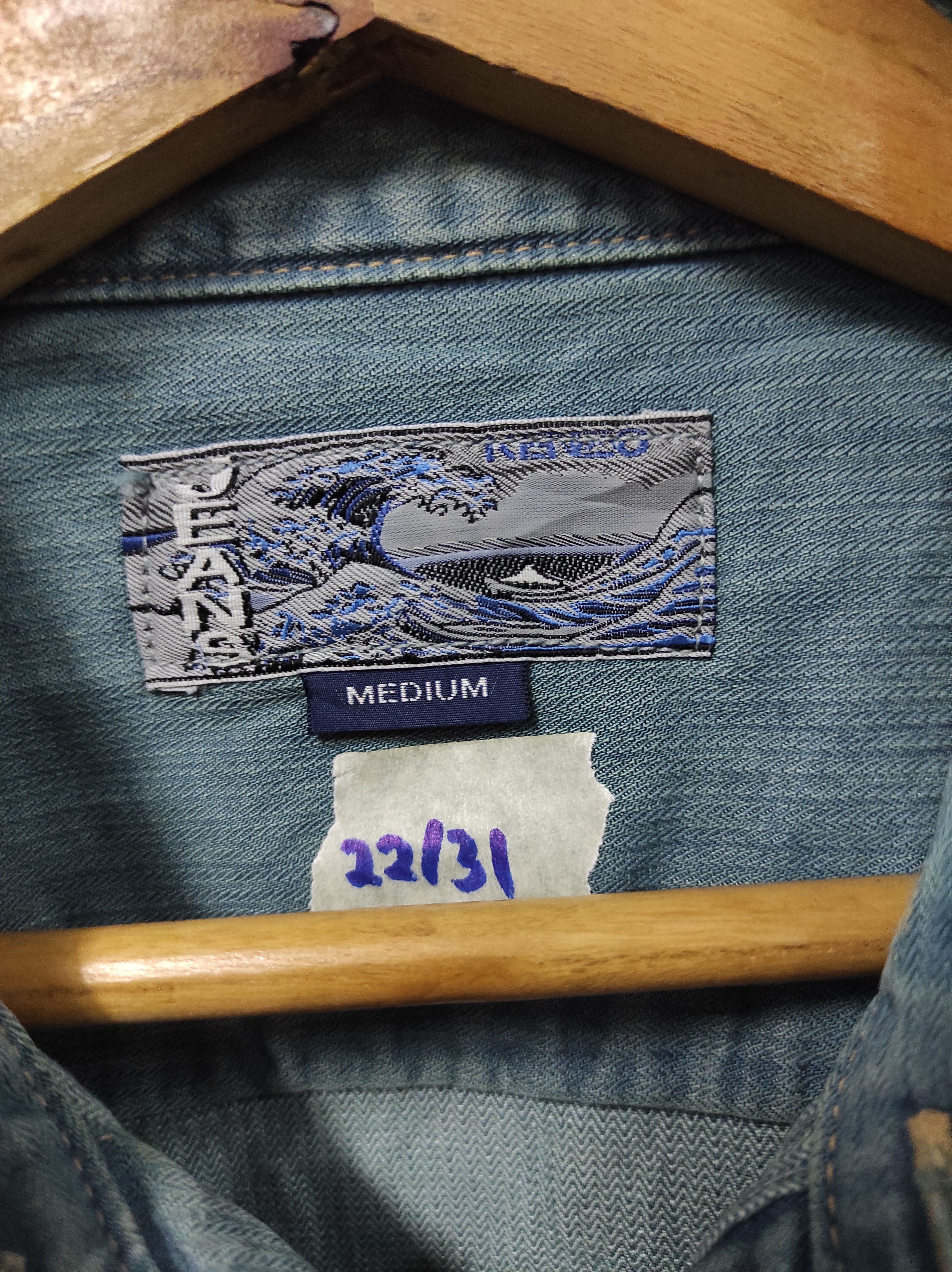 Kenzo KENZO JEANS VTG SHIRT BUTTON UP Size US M / EU 48-50 / 2 - 6 Thumbnail