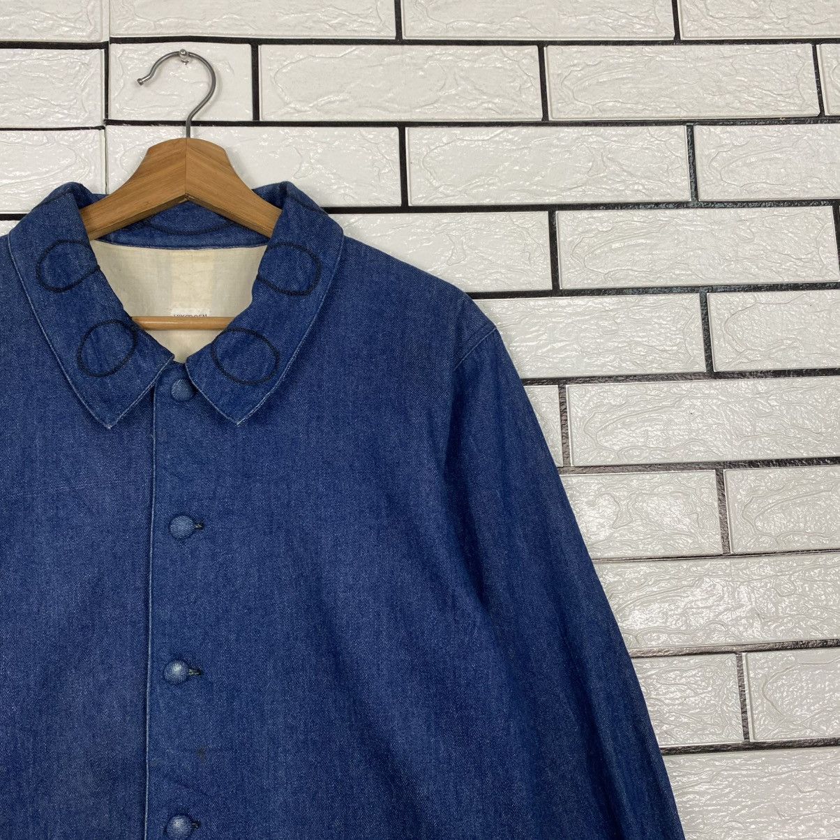 Indigo 🔥HICKORY CHORE DENIM JACKET HIKOOSEN ISSEY MIYAKE Size US M / EU 48-50 / 2 - 6 Thumbnail
