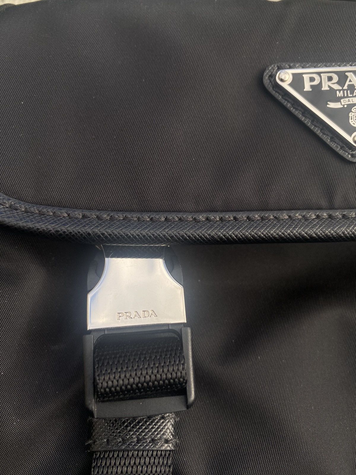 Prada PRADA Re-Nylon and Saffiano leather shoulder bag Size ONE SIZE - 20 Thumbnail
