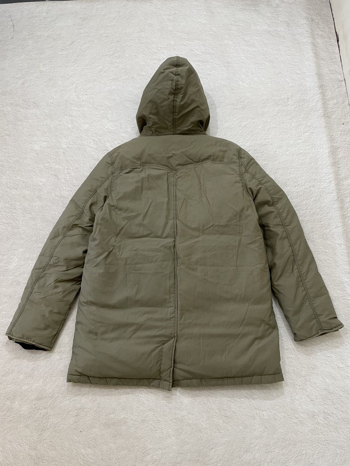Levi's 2000s Vintage Levi’s Hooded Puffer Winter Parka Jacket Olive Size US XL / EU 56 / 4 - 12 Thumbnail