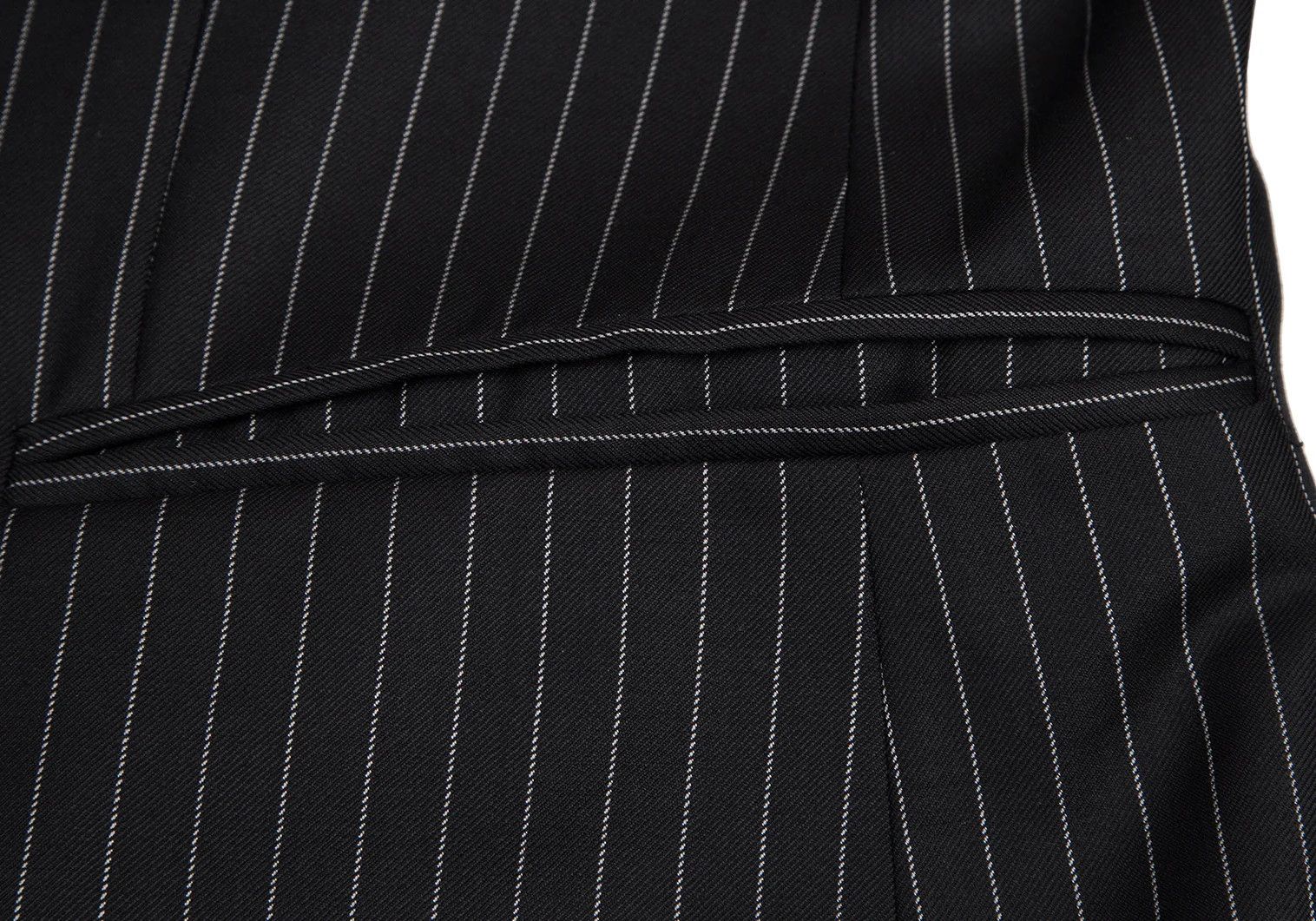 Emporio Armani Stripe Wool Jacket in Black Size 50 Size US M / EU 48-50 / 2 - 11 Thumbnail