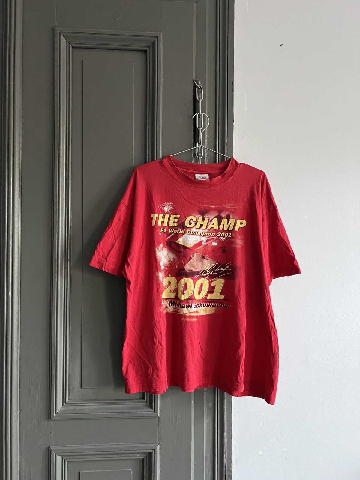 Other Vintage Michael Schumacher XL T-Shirt Boxy Racing Tee Size US XL / EU 56 / 4 - 3 Thumbnail
