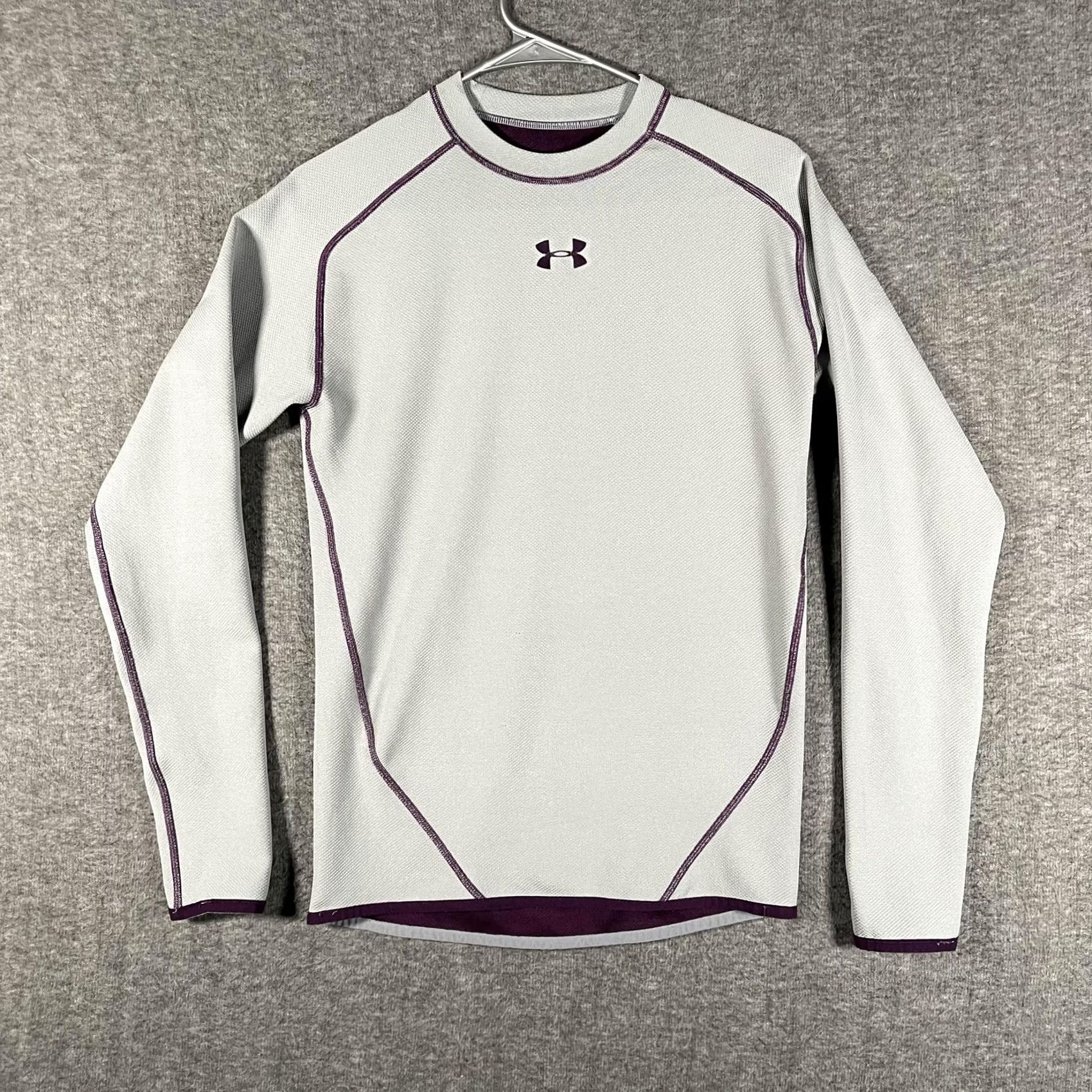 Under Armour Under Armour Shirt Mens S Purple Long Sleeve Reversible Performance Shirt Size US S / EU 44-46 / 1 - 6 Thumbnail