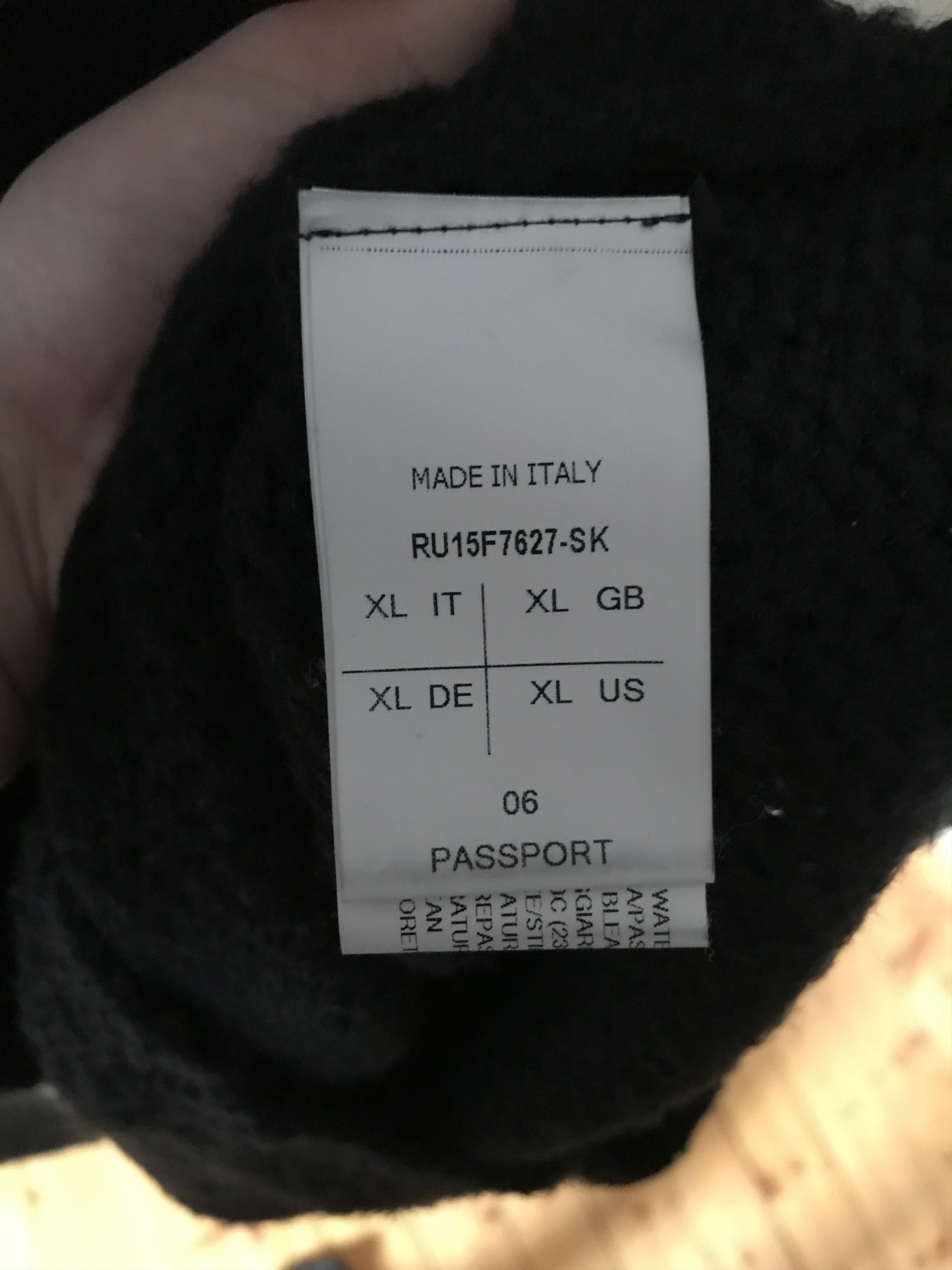 Rick Owens FW15 Rick Owens Sphinx heavy knit silk sweater, dark blue Size US XL / EU 56 / 4 - 7 Thumbnail