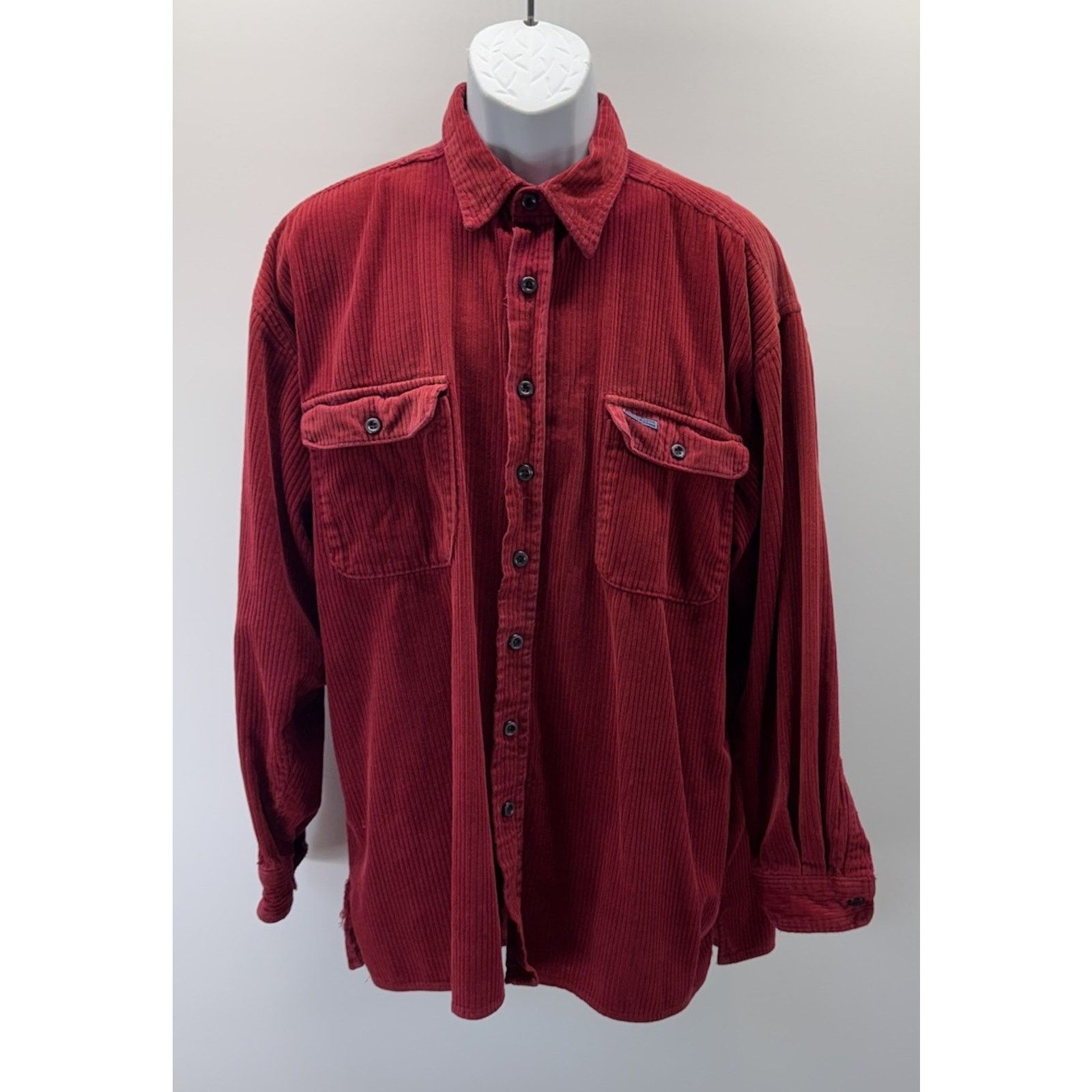 Point Zero Point Zero Technology Men’s Large Red Corduroy Shirt Jacket Size US L / EU 52-54 / 3 - 1 Thumbnail