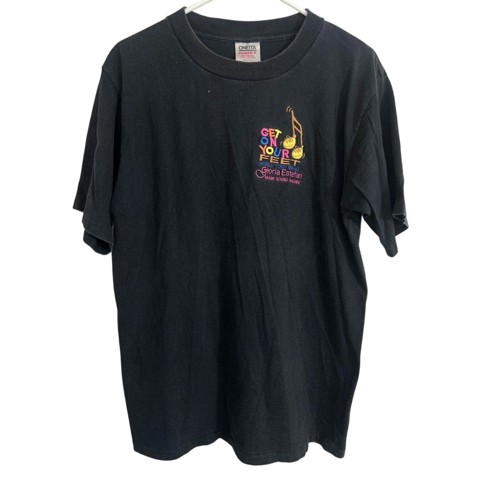 Other 80s Gloria Estefan Get On Feet Shirt Single Stitch Oneita Size US L / EU 52-54 / 3 - 1 Thumbnail