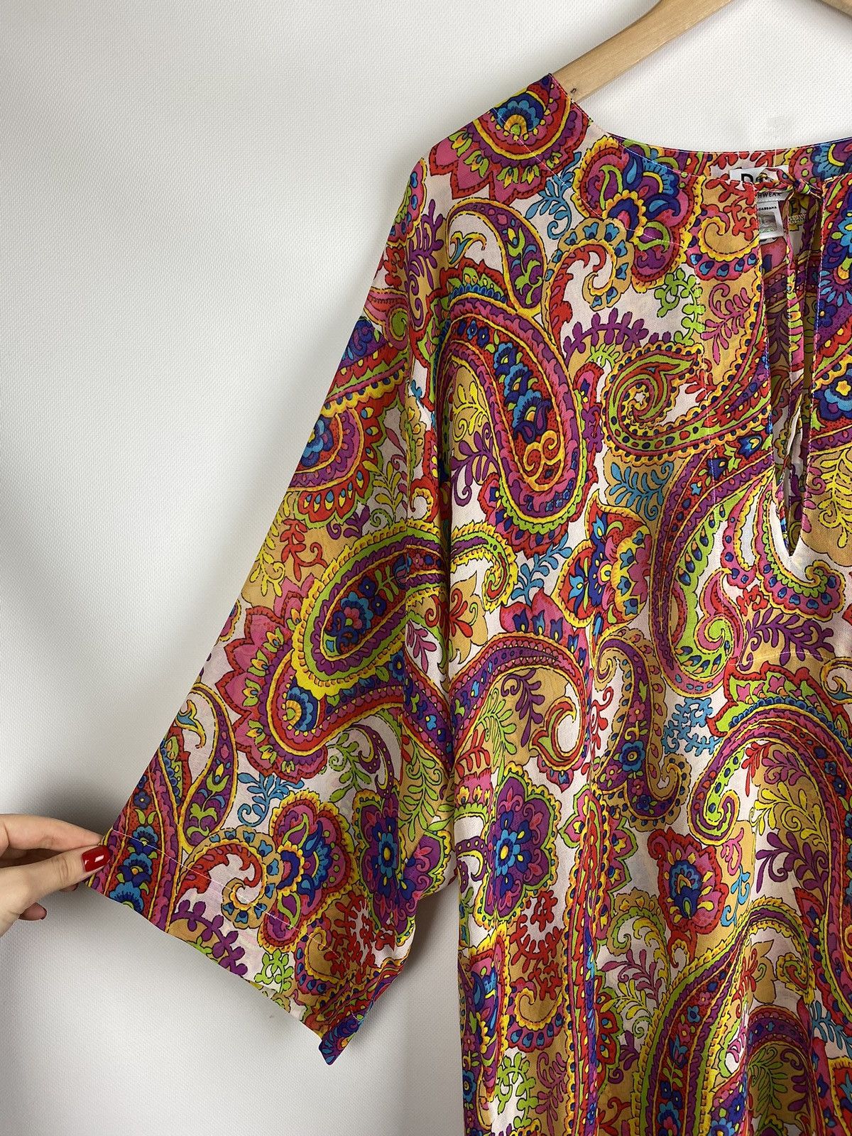 Dolce & Gabbana Dolce & Gabbana ladies Paisley patterned mesh tunic blouse Size M / US 6-8 / IT 42-44 - 7 Thumbnail
