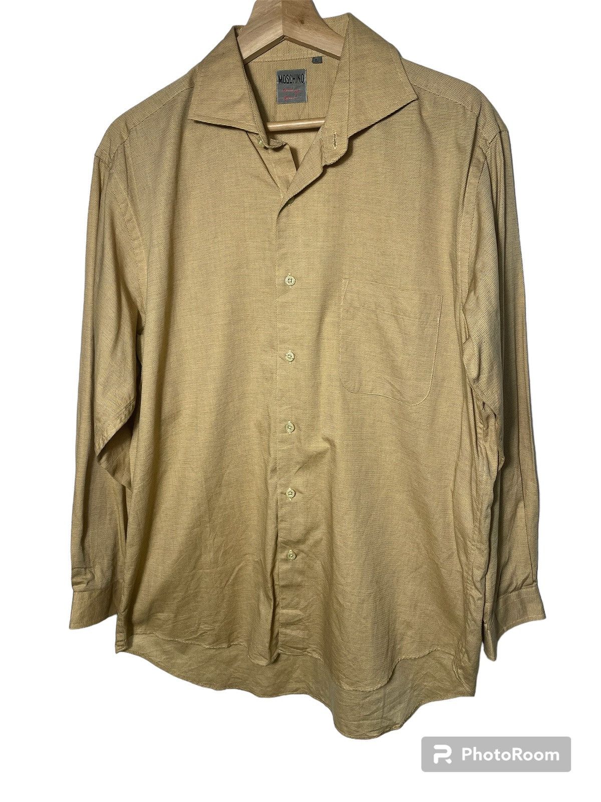 Moschino Vintage Moschino Long Sleeve Buttons Ups Shirt Size US L / EU 52-54 / 3 - 1 Thumbnail
