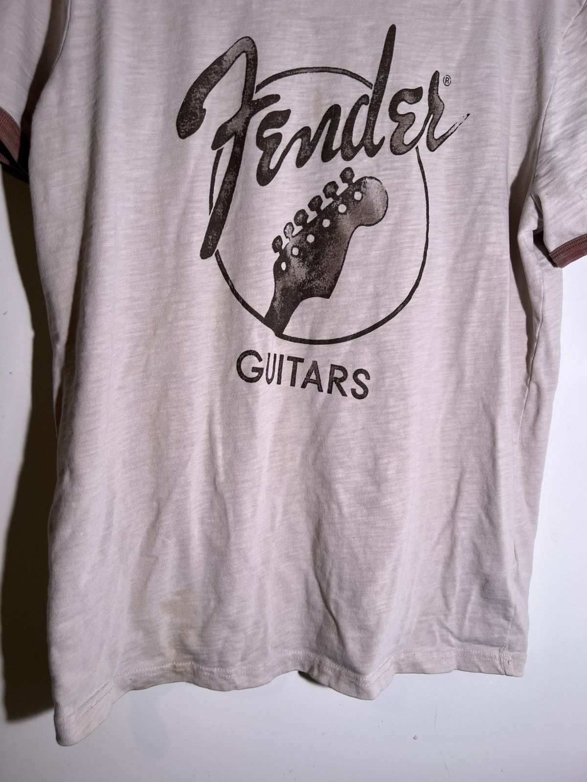 Vintage Y2K 2000's VTG Vintage Style Fender Guitars Lucky Brand Tee Size US L / EU 52-54 / 3 - 7 Thumbnail