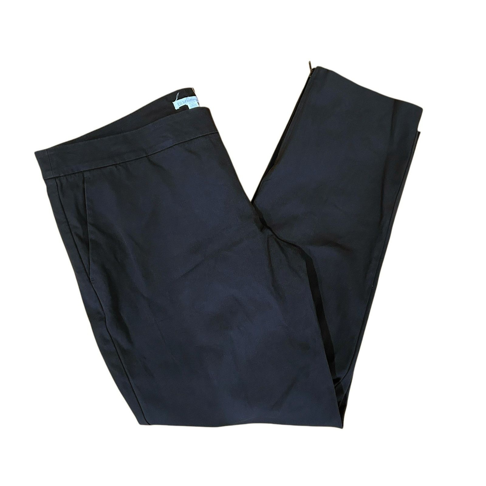 Eileen Fisher Eileen Fisher Gray Organic Cotton Pull On Pants Sz L Size 34" / US 12 / IT 48 - 5 Thumbnail