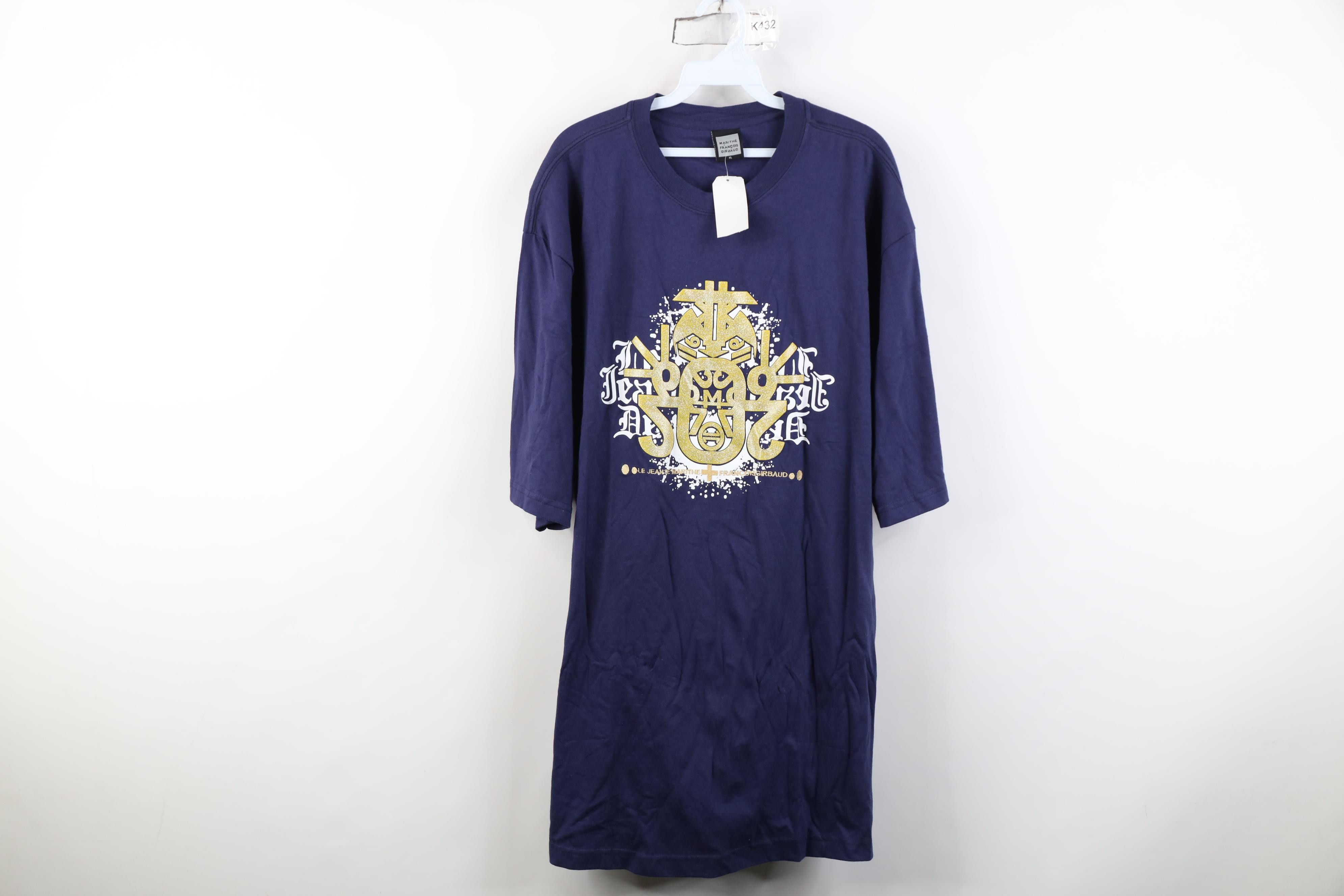 Marithe + Francois Girbaud Deadstock Vintage 90s Marithe Francois Girbaud Art T-Shirt Size US XL / EU 56 / 4 - 1 Thumbnail