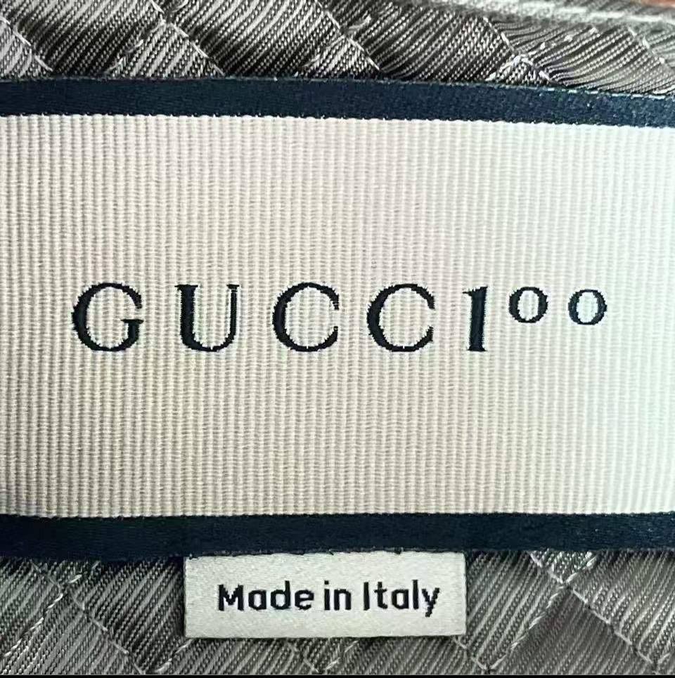 Gucci gucci brown full print logo round neck zip-up jacket Size US M / EU 48-50 / 2 - 6 Thumbnail