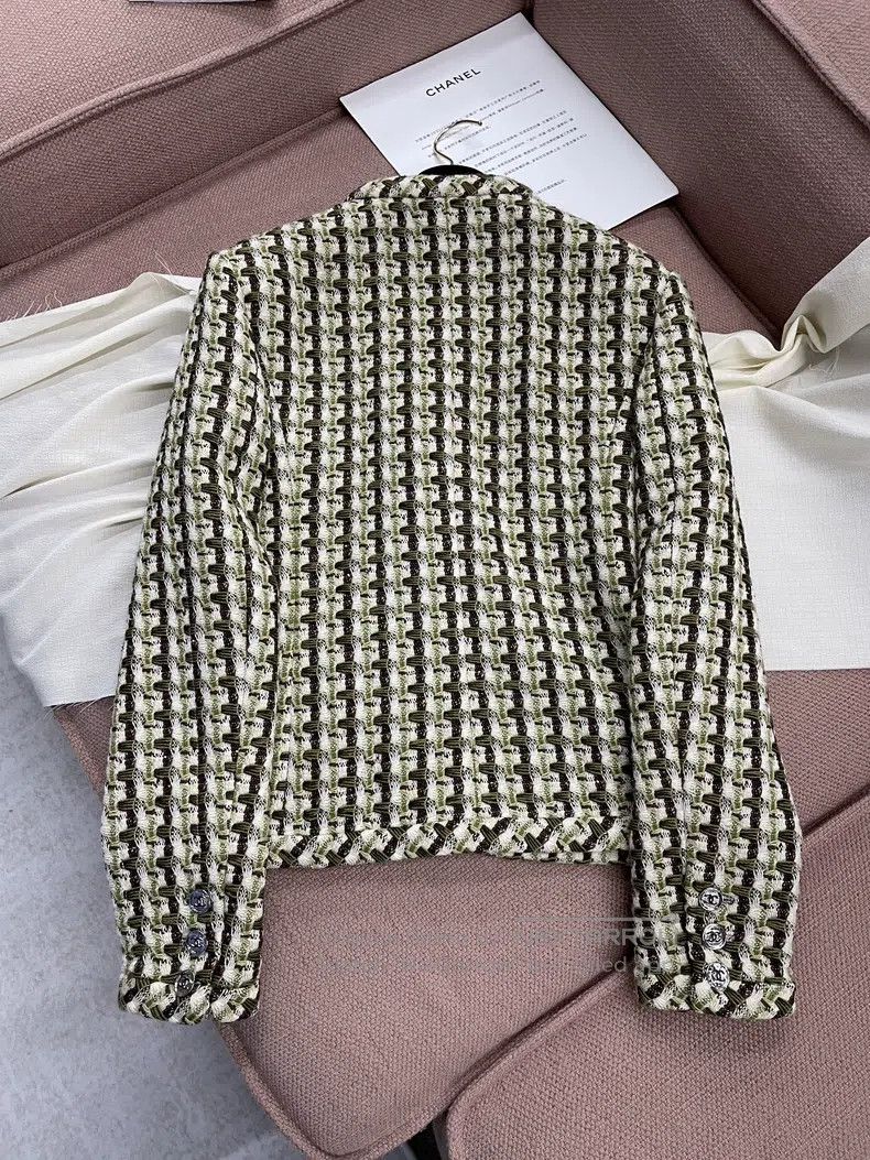Chanel Chanel Dakar series twill soft tweed colour-blocked jacket Size S / US 4 / IT 40 - 5 Thumbnail