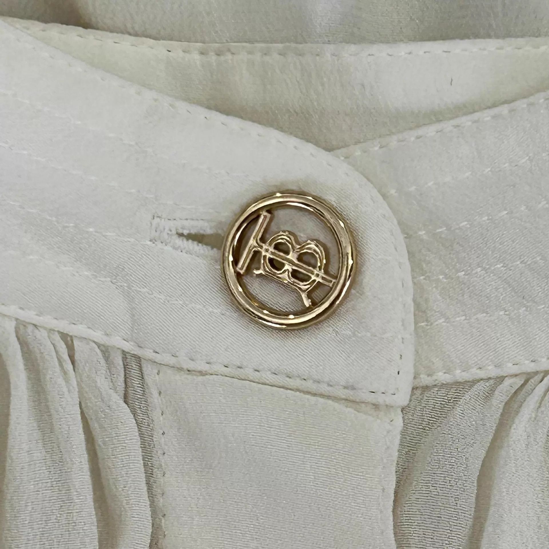 Burberry Burberry Silk Long-Sleeve Shirt White UK4 Size XS / US 0-2 / IT 36-38 - 5 Thumbnail