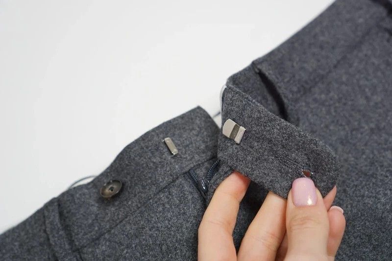 Suitsupply Men Suitsupply Brescia Soho Turn Up Trousers Grey UK/US38 Size 38R - 3 Thumbnail