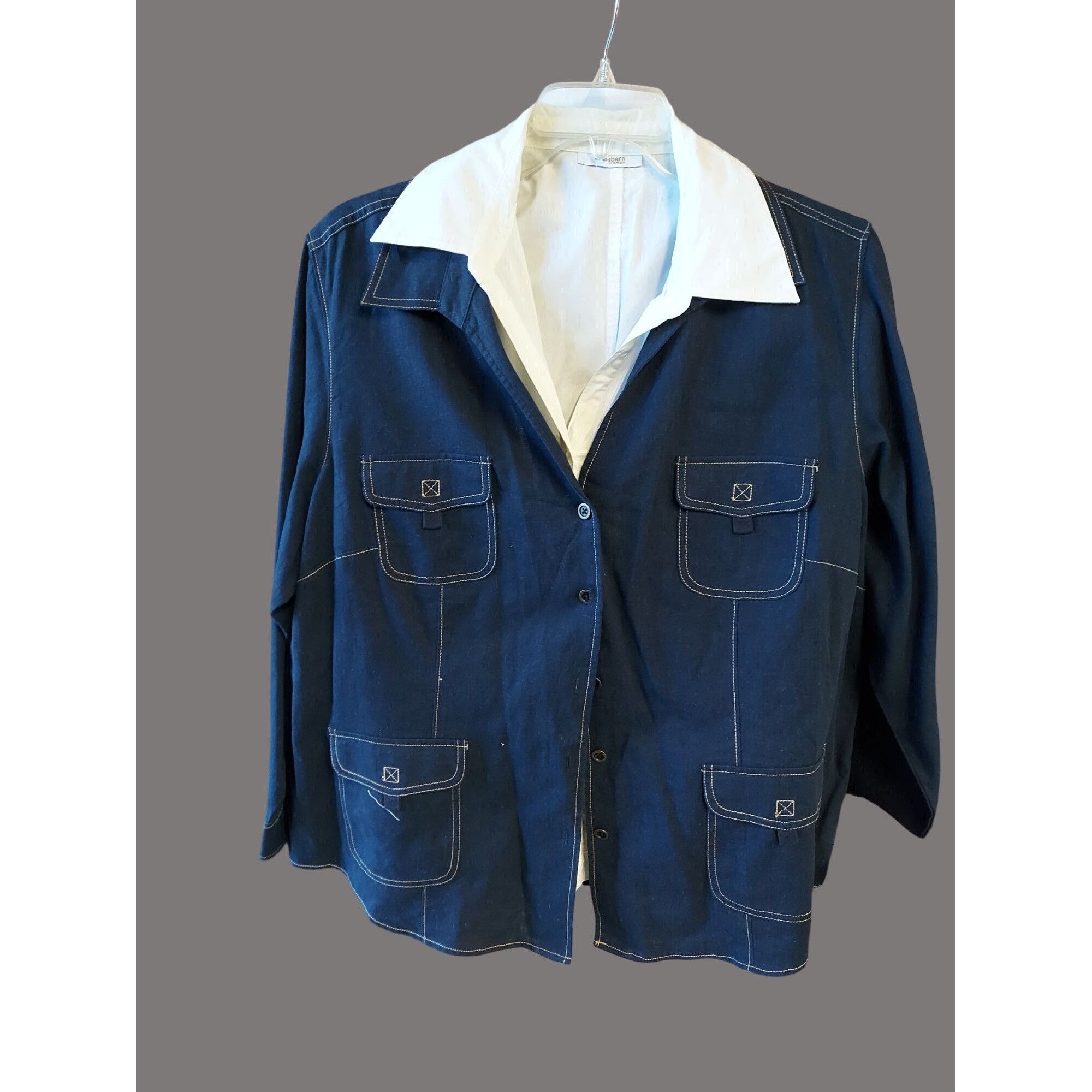 Other Alfred Dunner Womens 3-Piece Set Navy Jacket White Blouse & Size XXL / US 16-18 / IT 52-54 - 4 Thumbnail