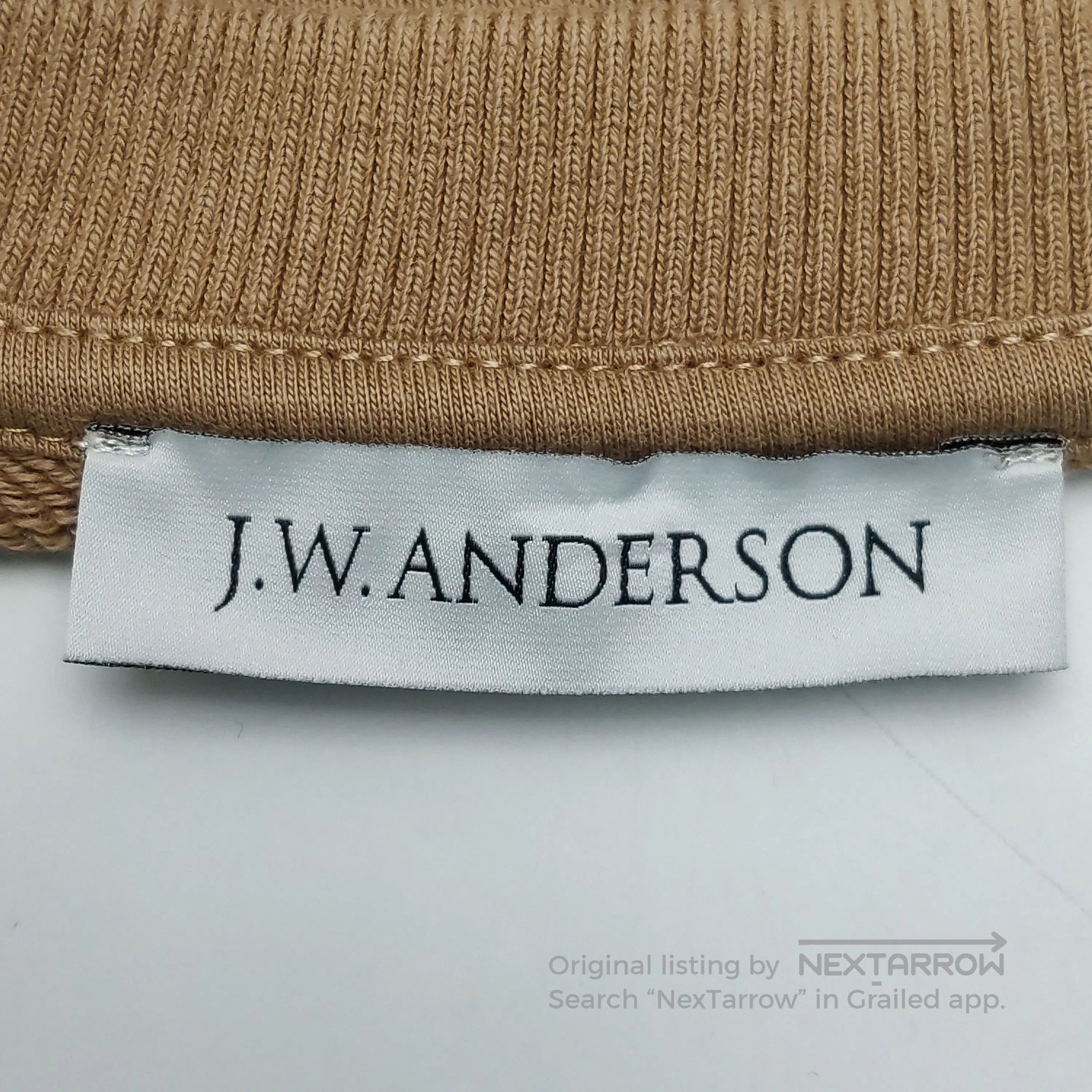 JW Anderson J.W.Anderson XS Cotton-Ramie Logo Long-Sleeve Sweatshirt. Size US XS / EU 42 / 0 - 8 Thumbnail