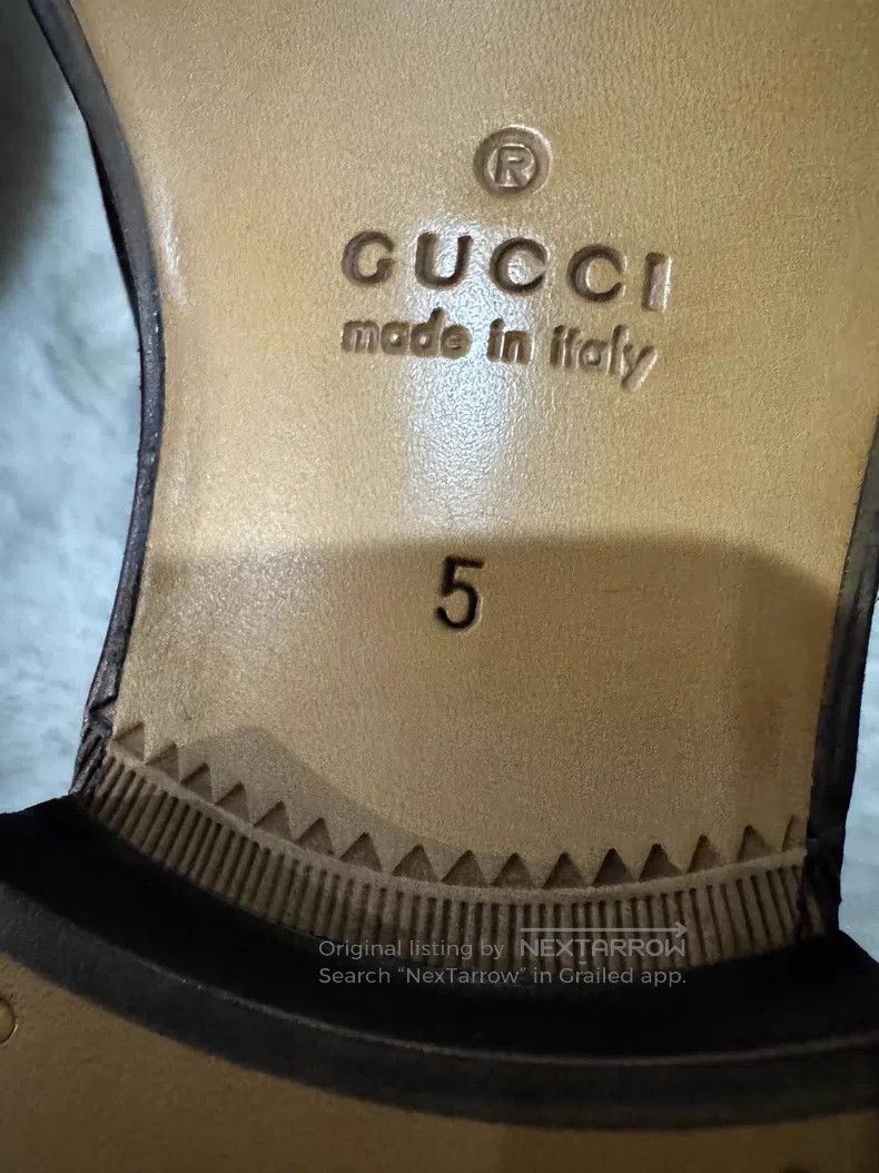 Gucci Guicci Embossed Chain Loafers Leather Shoes Size US 6 / EU 39 - 6 Thumbnail