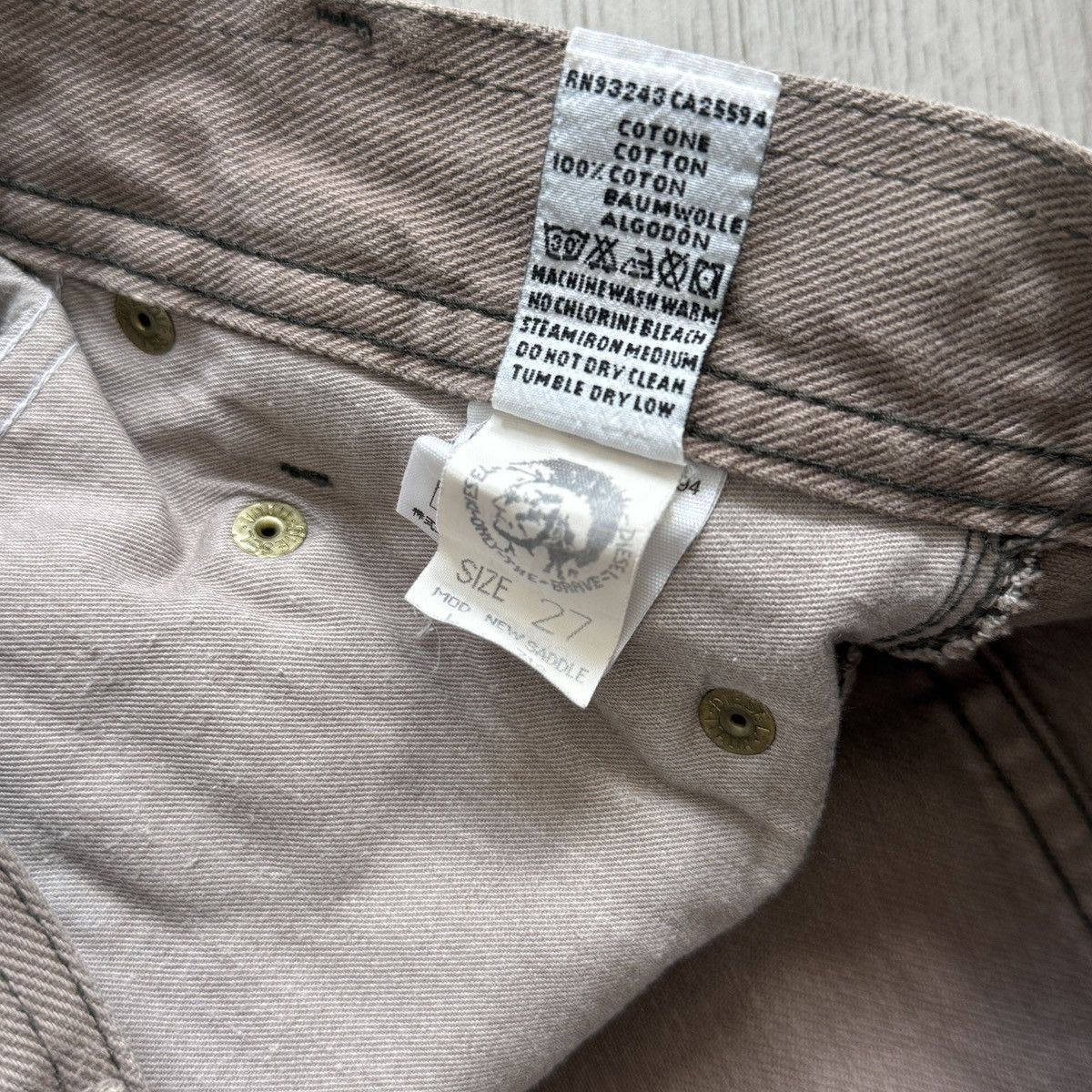 Diesel Vintage Diesel Saddle Jeans Size W27 Made In Italy Size US 27 - 6 Thumbnail