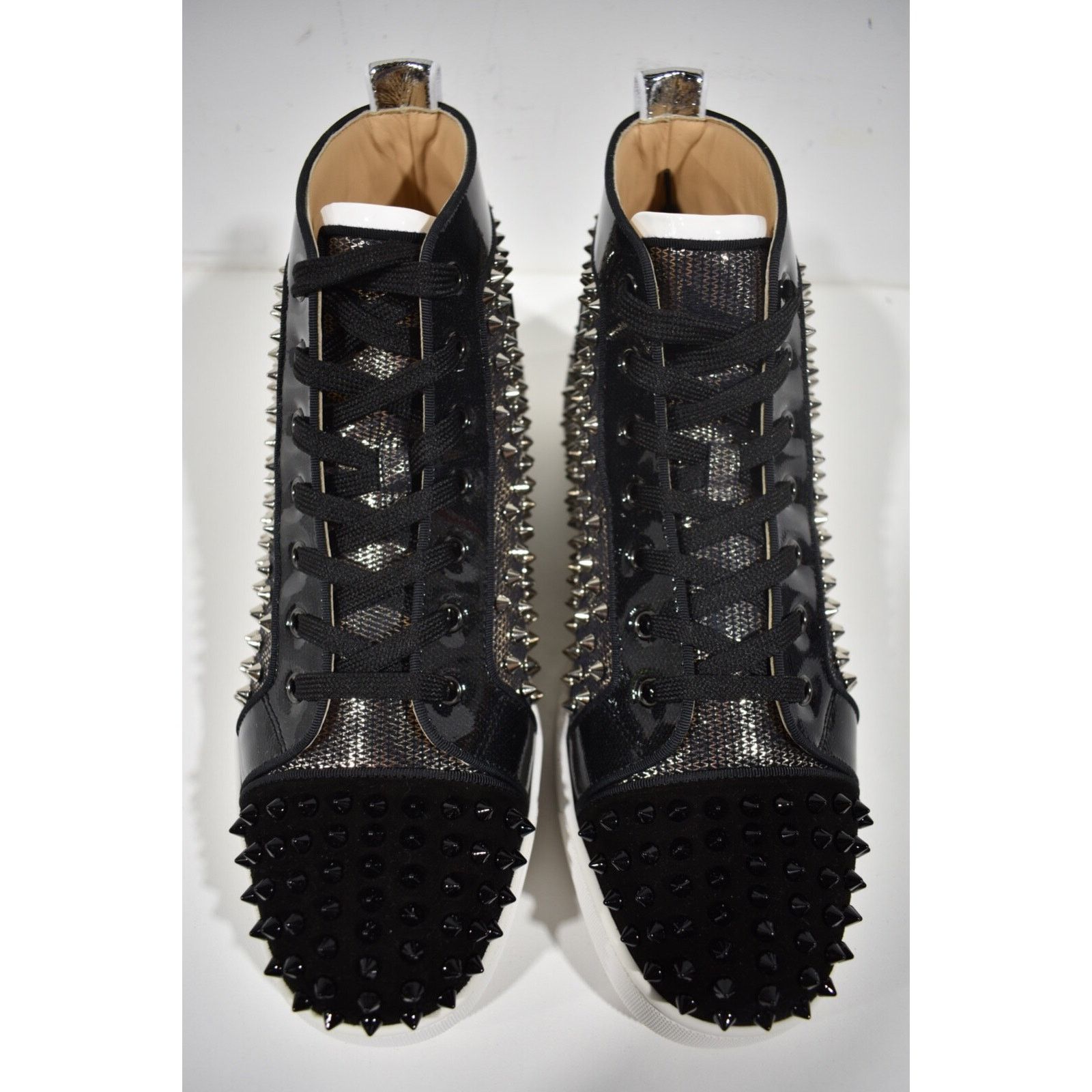 Christian Louboutin Christian Louboutin Mens Spike Black High Top Sneaker 49 16 Size US 13 / EU 46 - 7 Thumbnail