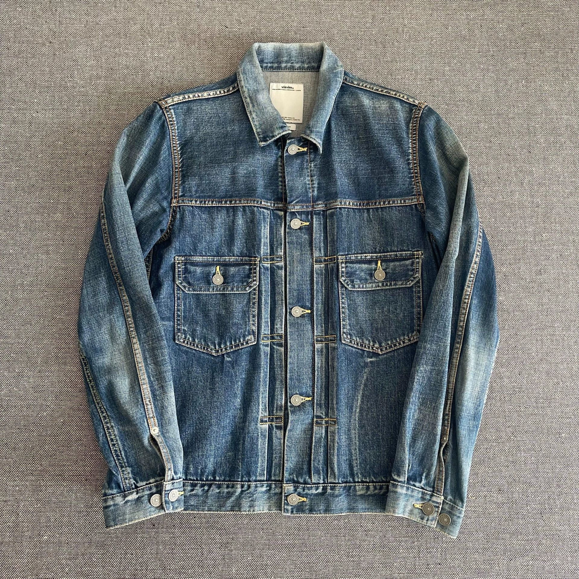 Visvim Visvim 101 13AW Type 2 Damaged Denim Jkt Size 3 Size US L / EU 52-54 / 3 - 1 Thumbnail