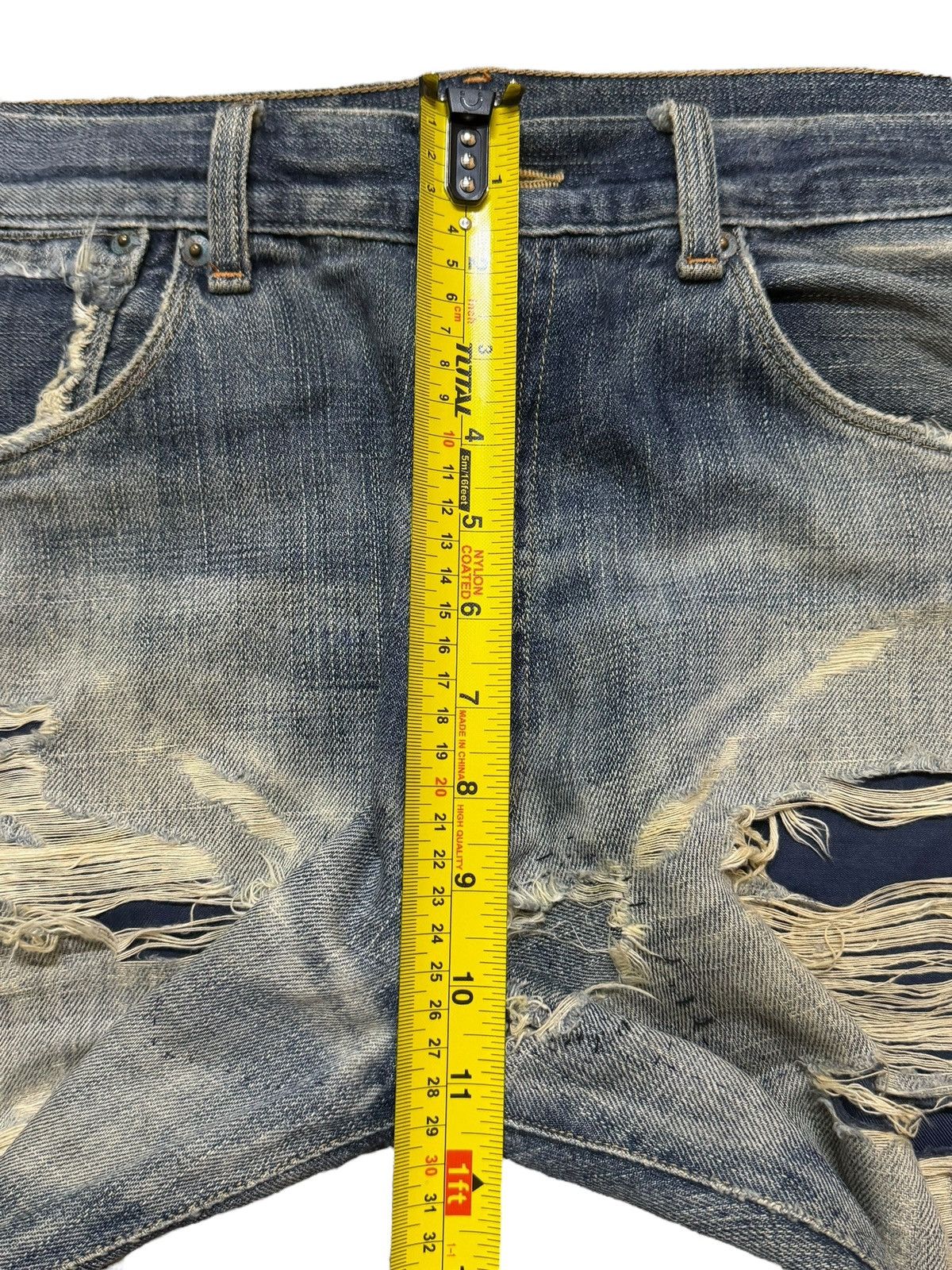 Levi's Vintage 90s Levis 553 Faded Wash Distressed Destroyed Baggy Size US 33 - 13 Thumbnail