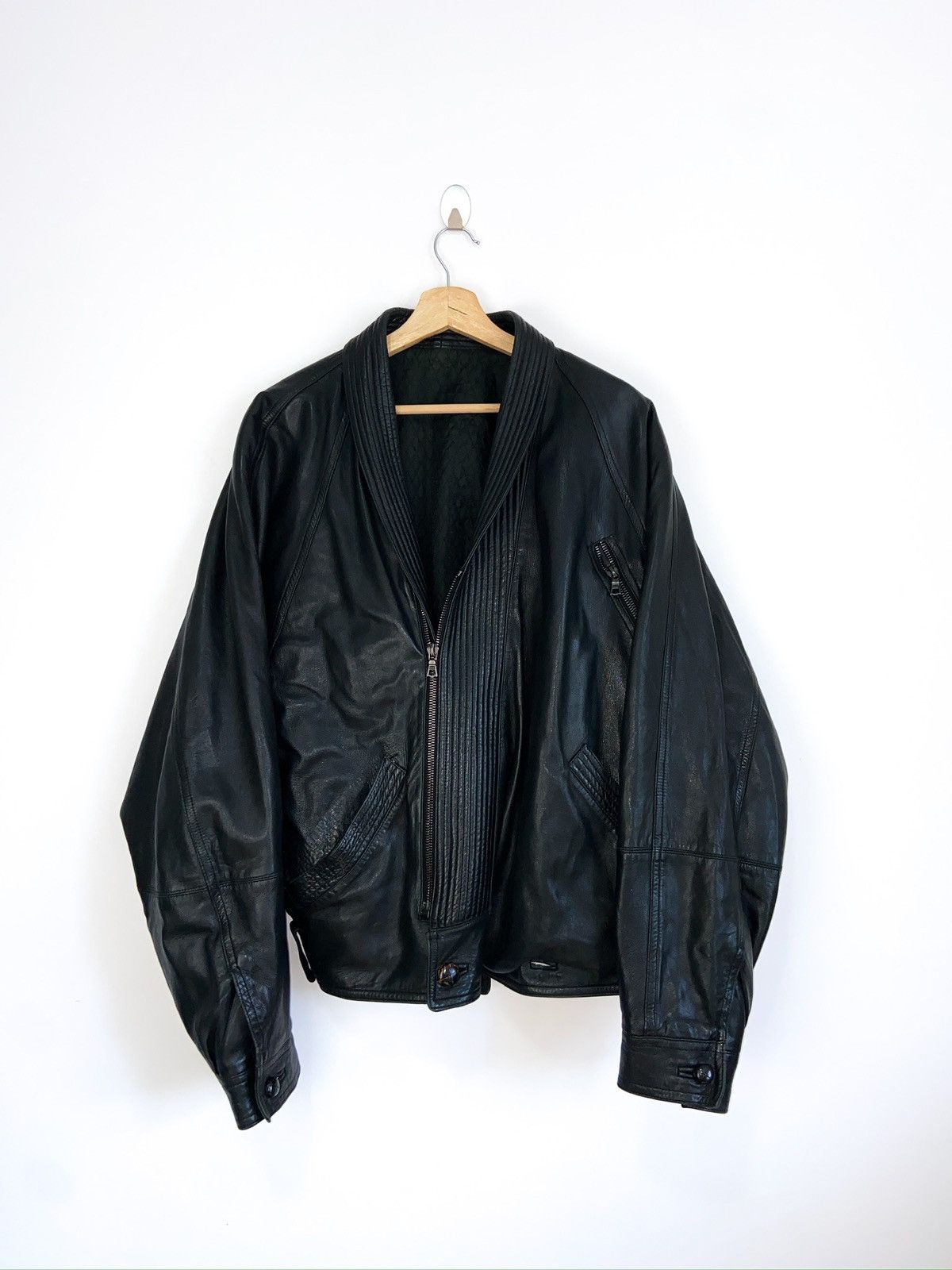 Versace 90s Gianni Versace Leather Jacket Size US L / EU 52-54 / 3 - 1 Thumbnail