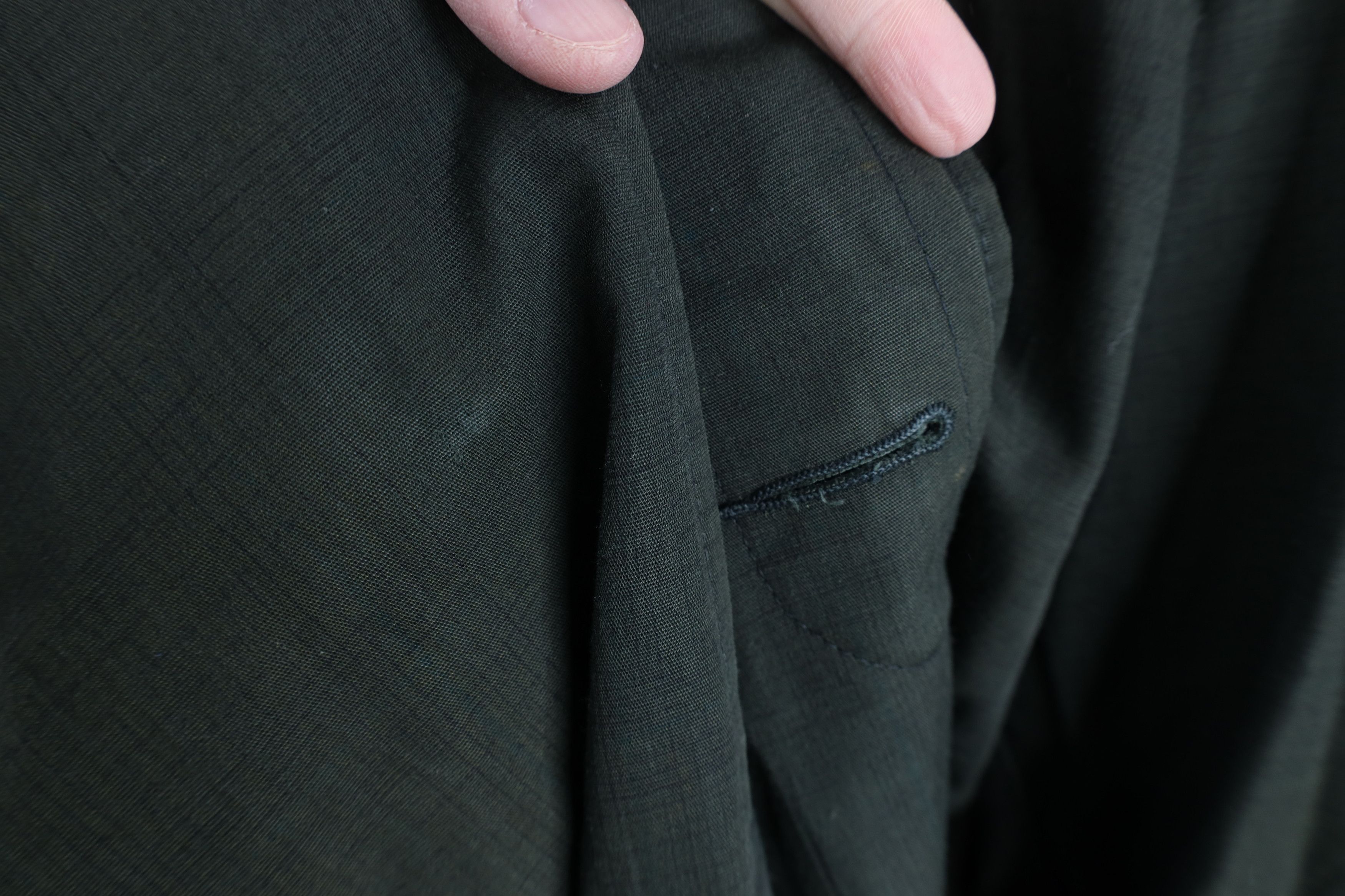 Vintage Vintage 50s Streetwear Gabardine Mohair Lined Trench Coat Size US XL / EU 56 / 4 - 8 Thumbnail
